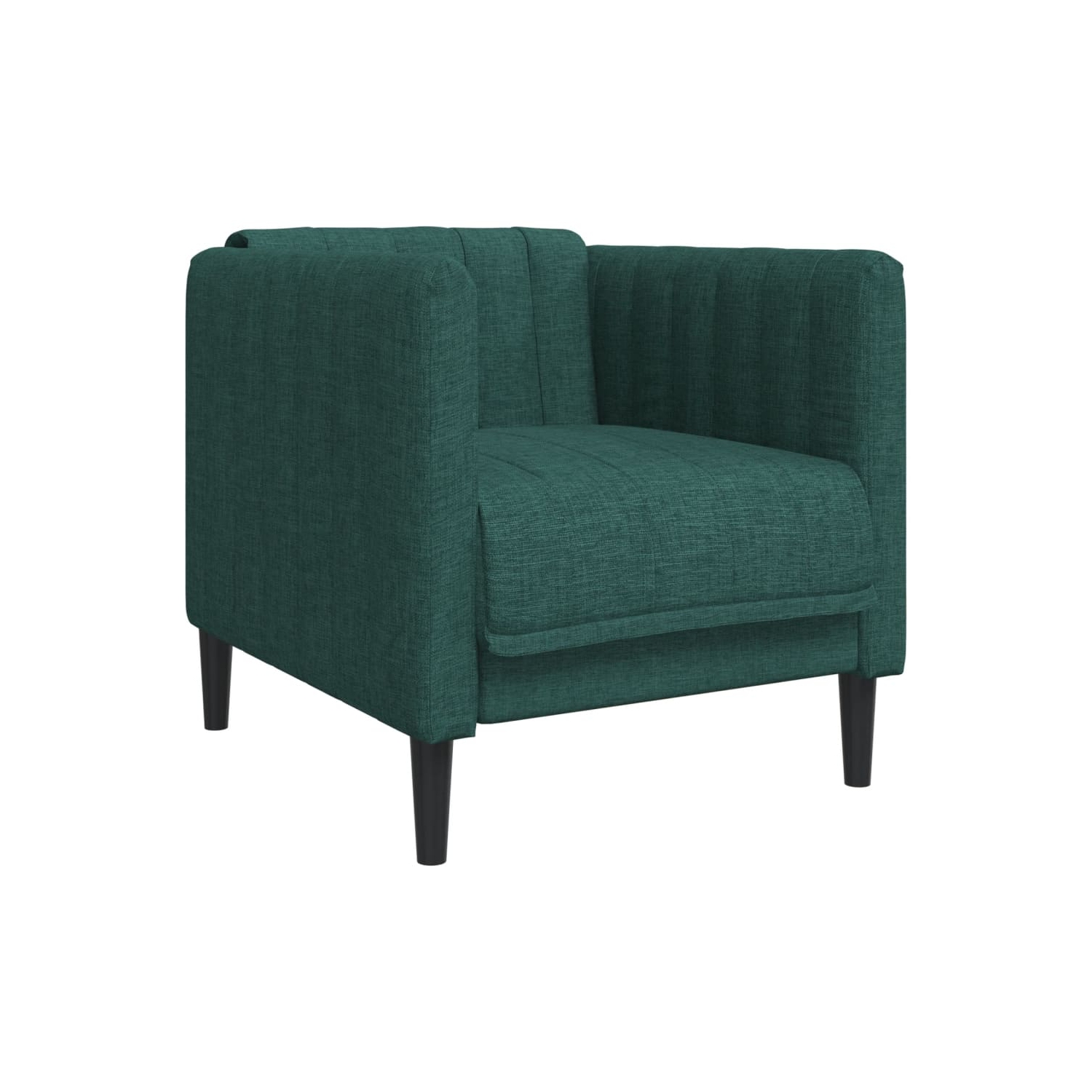 Fauteuil de sofa vidaXL en tissu vert foncé