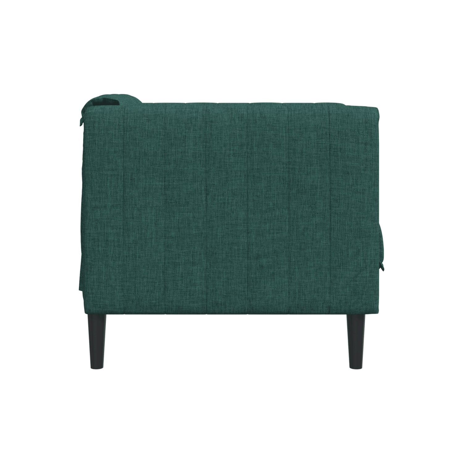 Fauteuil de sofa vidaXL en tissu vert foncé
