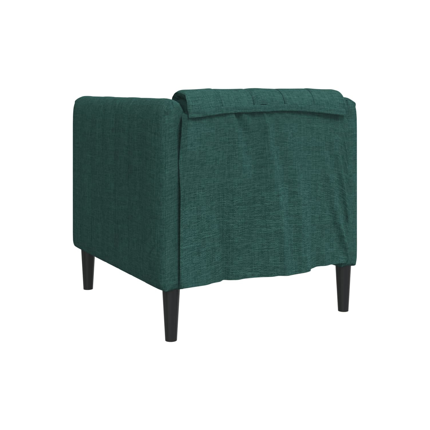 Fauteuil de sofa vidaXL en tissu vert foncé