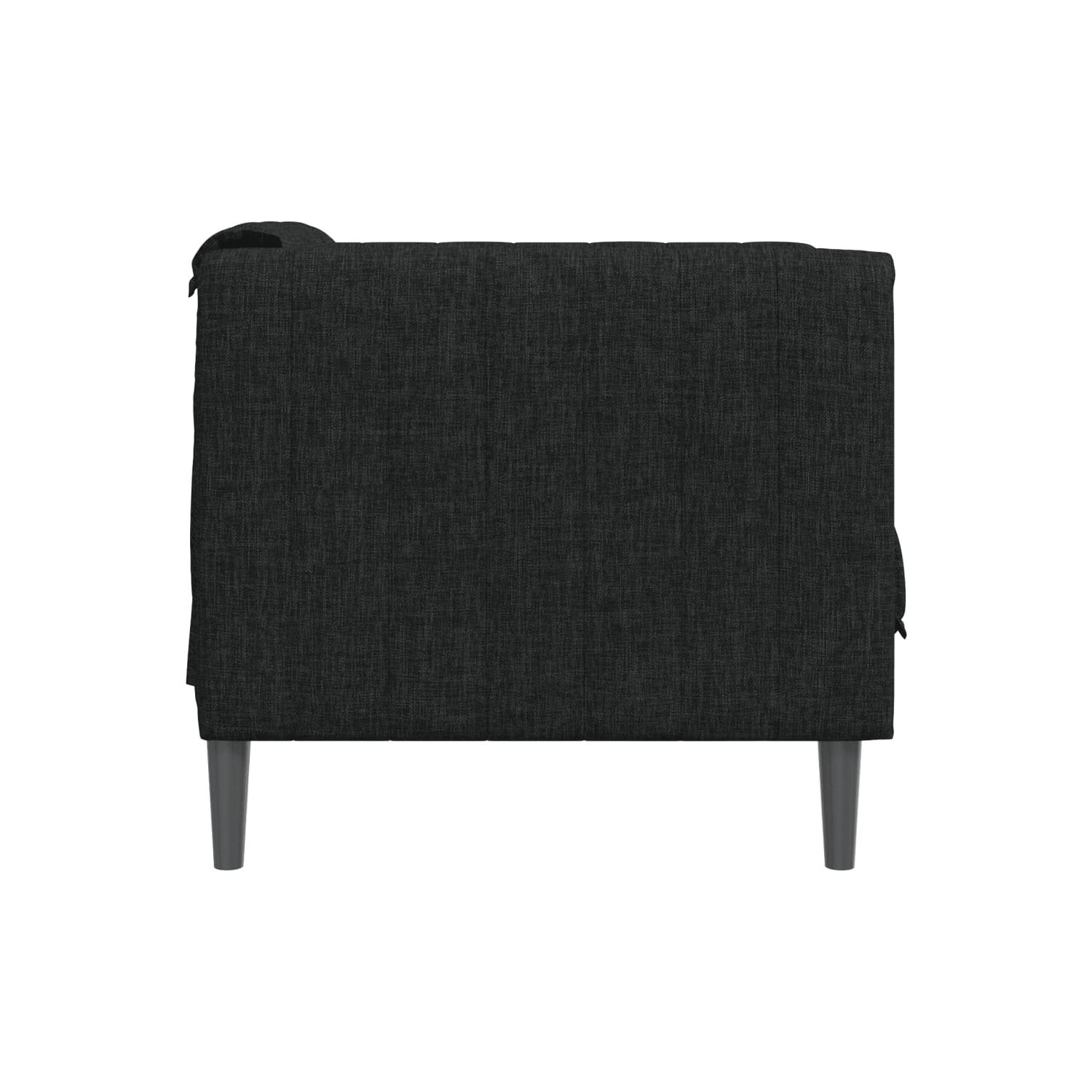 Fauteuil de sofa vidaXL en tissu noir