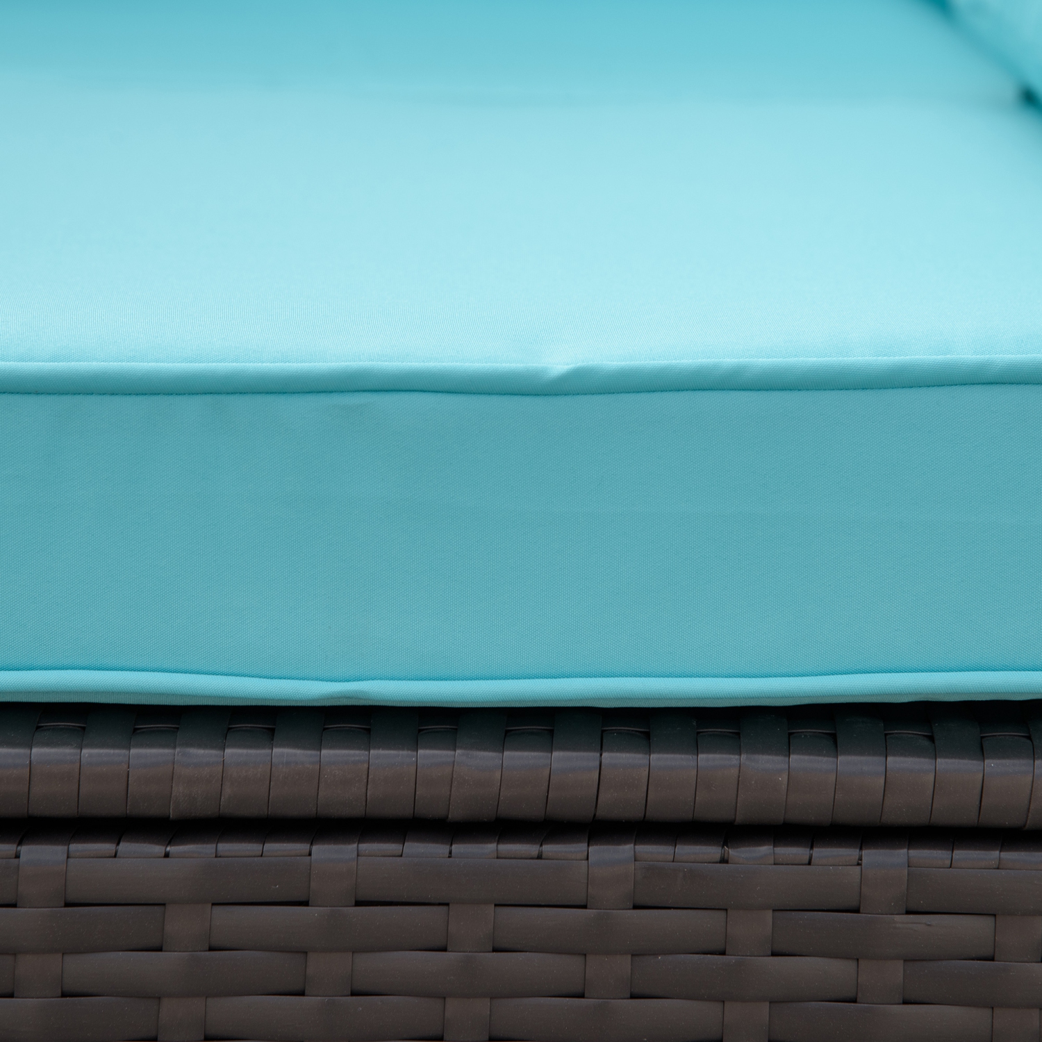 Outsunny 7 Piece Patio Furniture Set, PE Rattan Outdoor Conversation Set with Sectional Sofa, Glass Tabletop, Cushions and Pillows for Garden, Lawn,