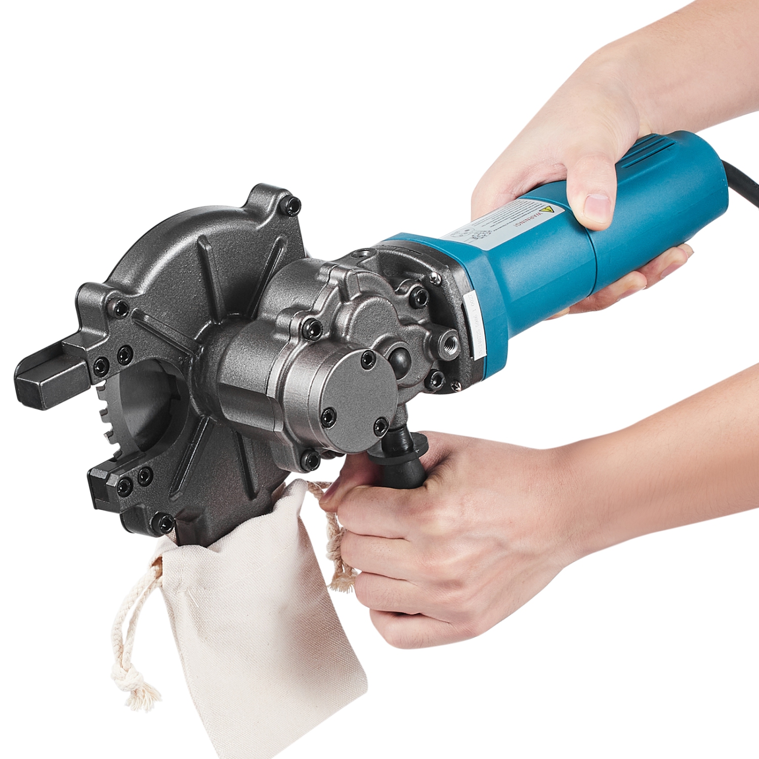 VEVOR 1100W Electric Rebar Cutter, Portable Rebar Cutter, Cutting up to 3/2 inch Rebar, High Power Steel Concrete Rebar Cutter with Auxiliary Small