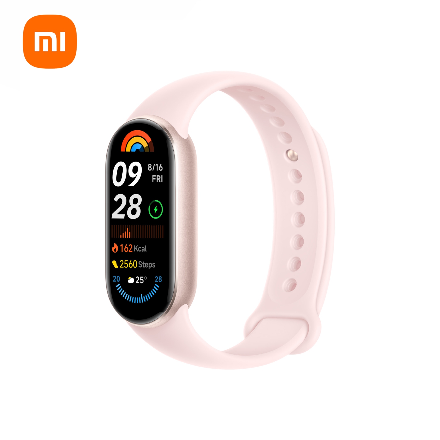 Xiaomi Smart Band 9 Fitness Tracker, 1.62 AMOLED Display, up to 21 Days Battery Life, 150+ Workout Modes, 50M Water Resistant, Sleep and Heart Rate monitoring, Mystic Rose