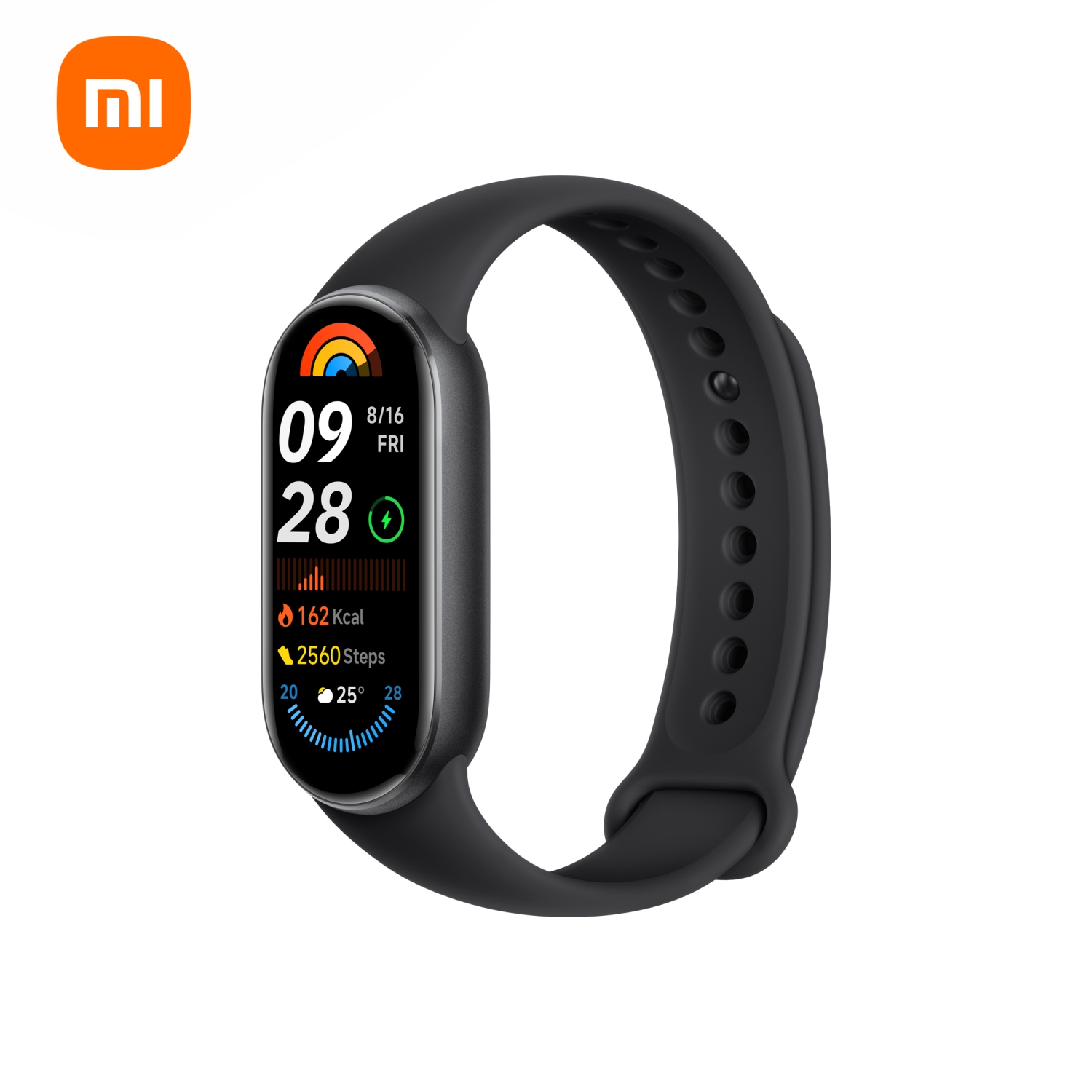 Xiaomi Smart Band 9 Fitness Tracker, 1.62 AMOLED Display, up to 21 Days Battery Life, 150+ Workout Modes, 50M Water Resistant, Sleep and Heart Rate monitoring, Midnight Black