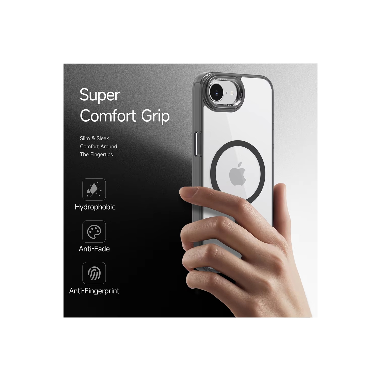 Luxury Transparent Crystal Magsafe Case For iPhone 16e SE4 16E Magnetic Wireless Charging Plating Camera Hard Cover - Silver