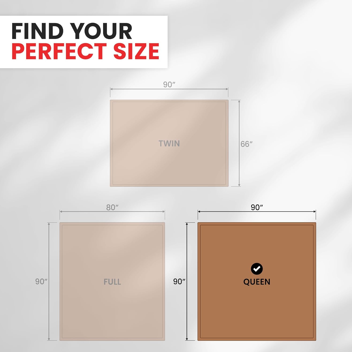 Canadian Linen Polar Fleece Blankets, 90"x90" Queen Size Lightweight Cozy Warm Super Soft Moisture Free Breathable Blankets for All Season AirBnB, Tan