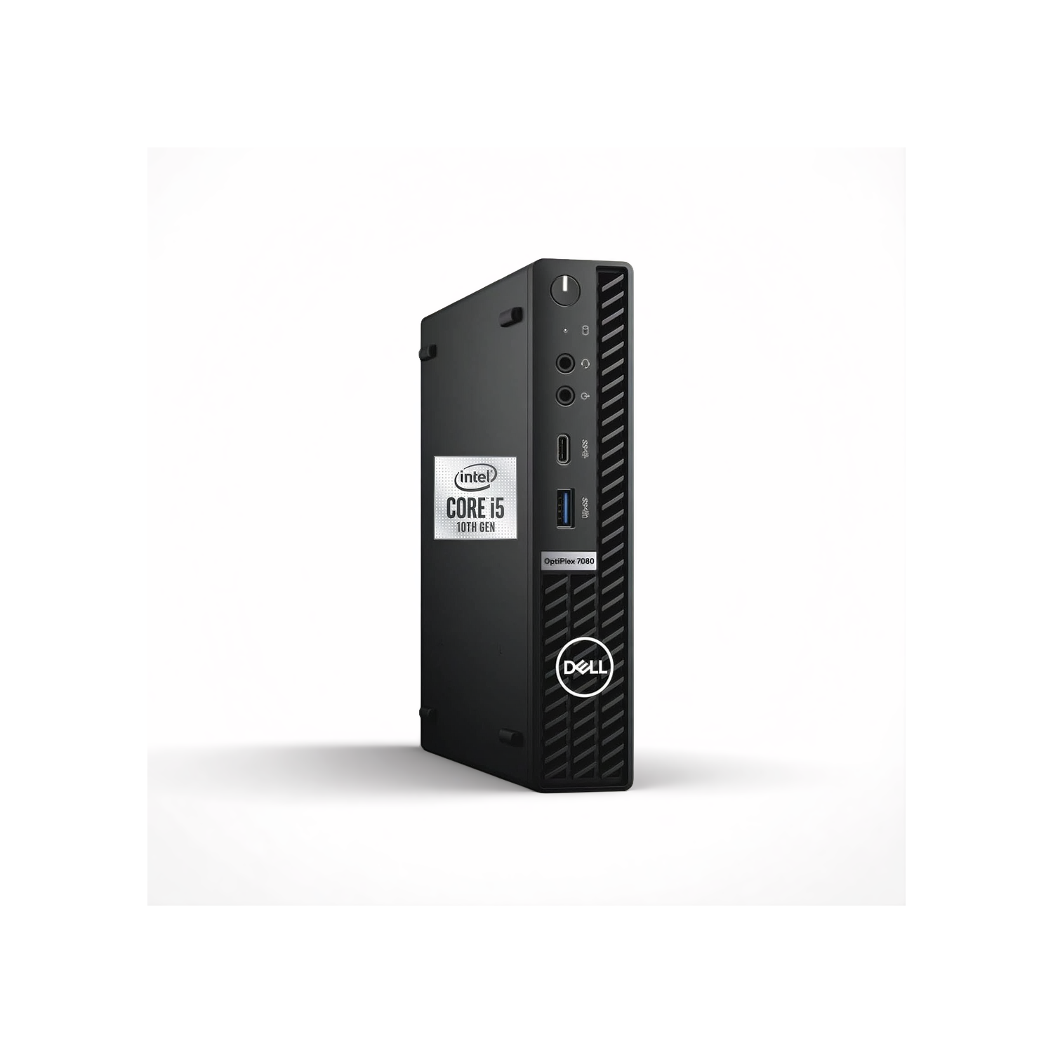 Refurbished (Excellent) - Dell OptiPlex 7080 Tiny – 10th Gen i5, 32GB RAM, 512GB SSD, WiFi/Bluetooth, Wireless Keyboard & Mouse, Win 11 Pro, Monitor Bundle