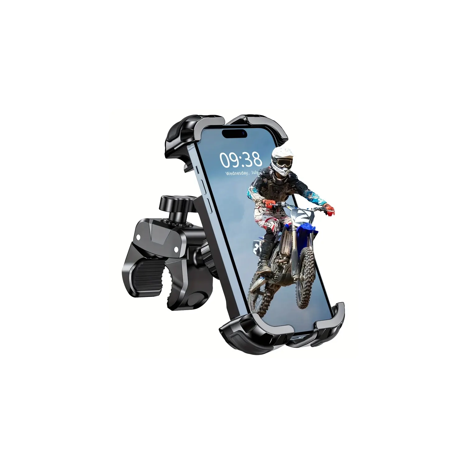 Low Latency Earbuds, 360° Rotatable Bike Phone Holder, and HD Smartwatch with Fitness Tracker