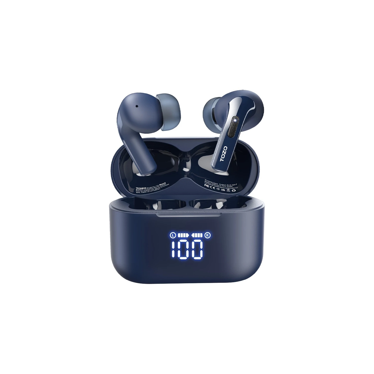 Ear Headset with 48H Playback, 20000mAh Battery Pack, and 360° Bicycle Phone Holder