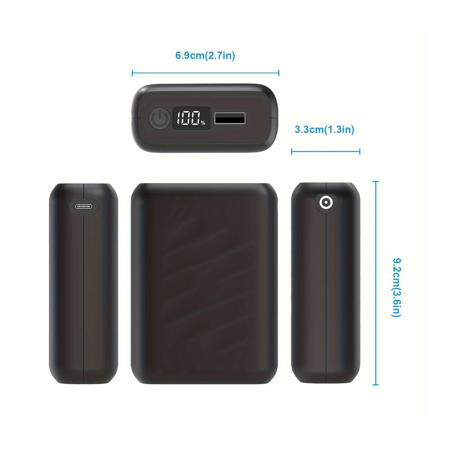 Ear Headset with 48H Playback, 20000mAh Battery Pack, and 360° Bicycle Phone Holder