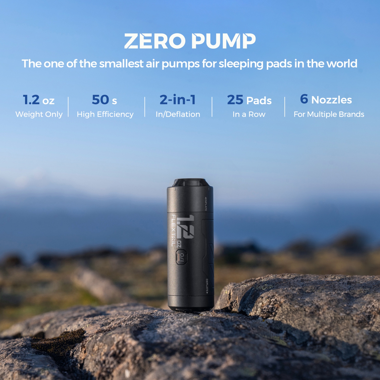 Zero Pump - World's Smallest Pump for Sleeping Pads