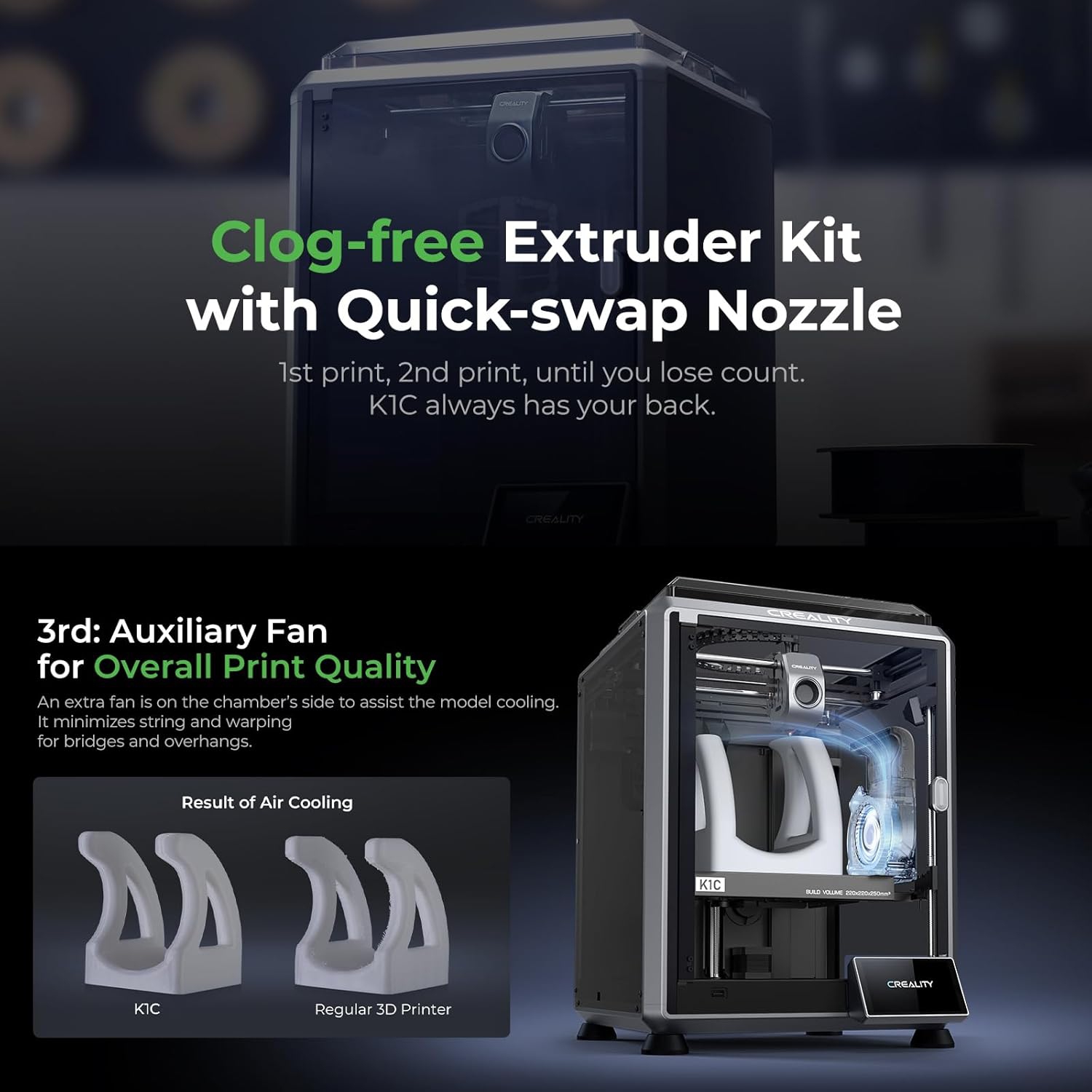 Refurbished – Creality K1C 3D Printer