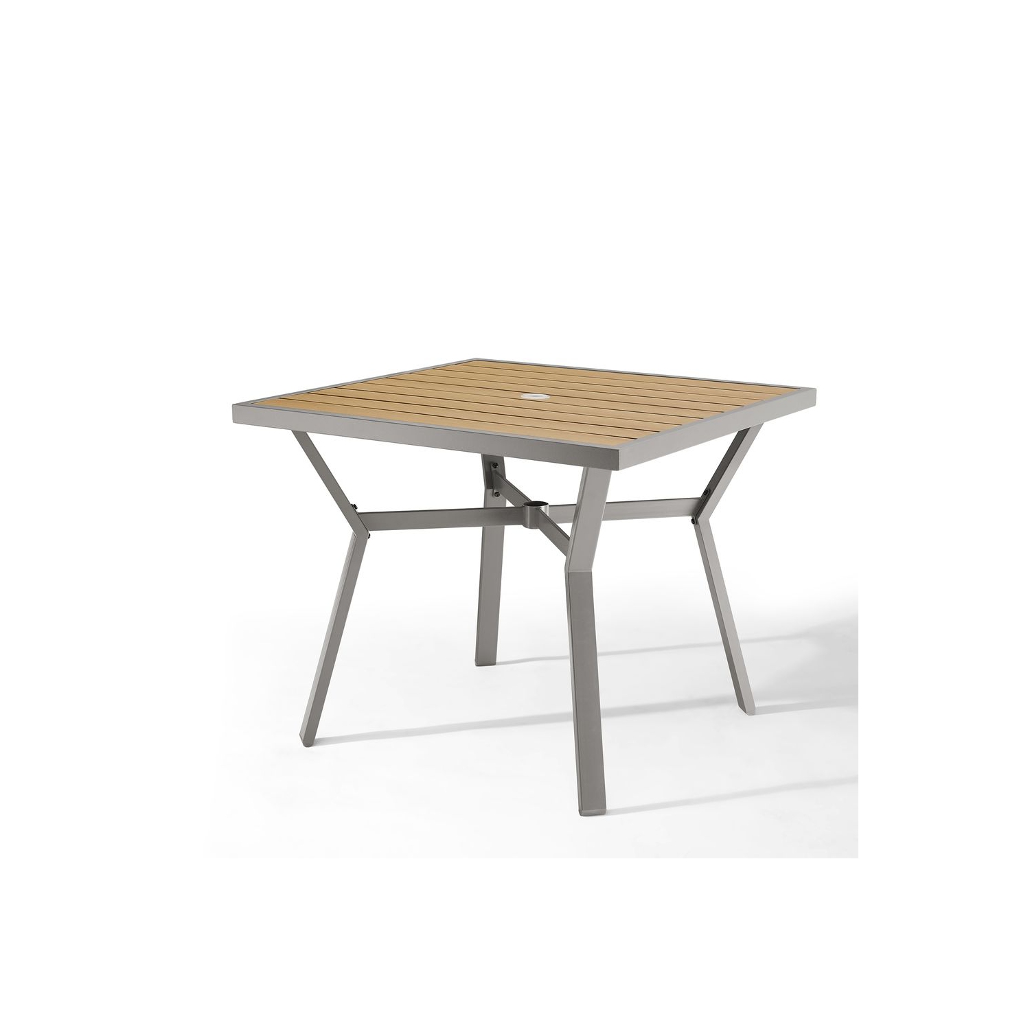 SONGMICS HOME Sencillo Collection - Dining Table, Patio Table, with Umbrella Hole