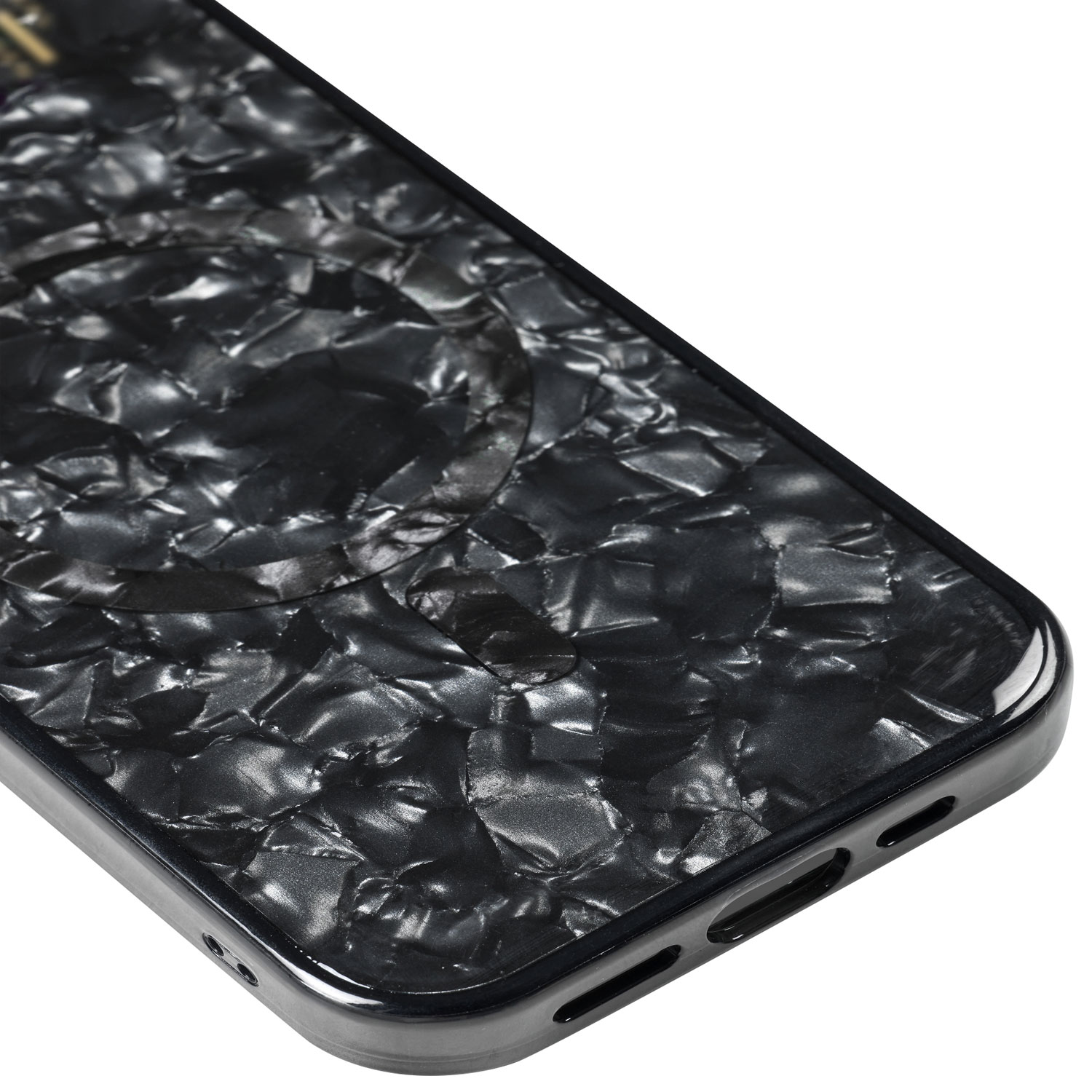 Étui souple ajusté en silicone d'Ideal of Sweden avec MagSafe pour iPhone 16e/15/14/13 - Noir perle