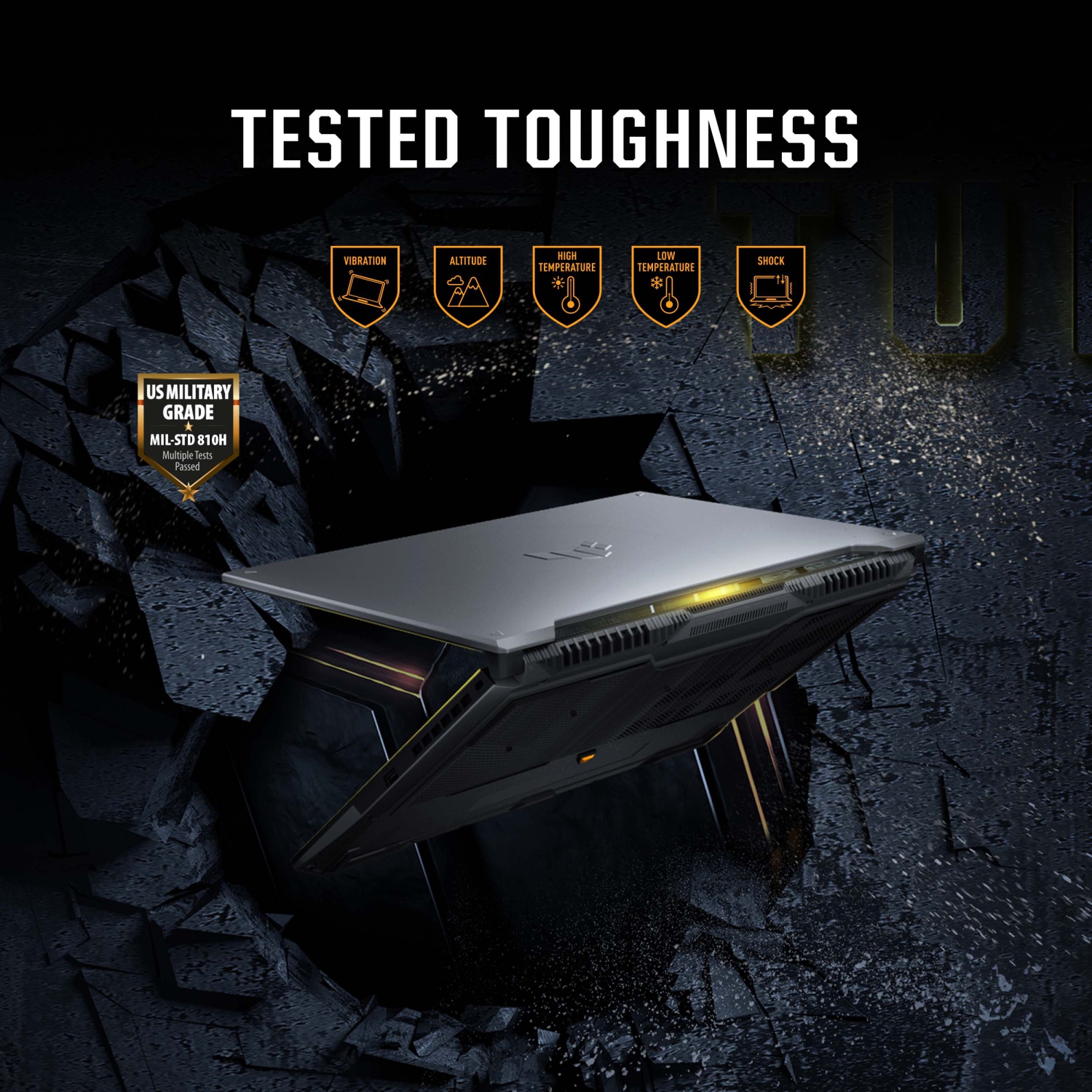 Portable de jeu TUF Gaming F16 d'ASUS (144&nbsp;Hz HD intégrale 16&nbsp;po/écran 3&nbsp;ms/processeur Core 5 210H d'Intel/GeForce RTX 4050 de