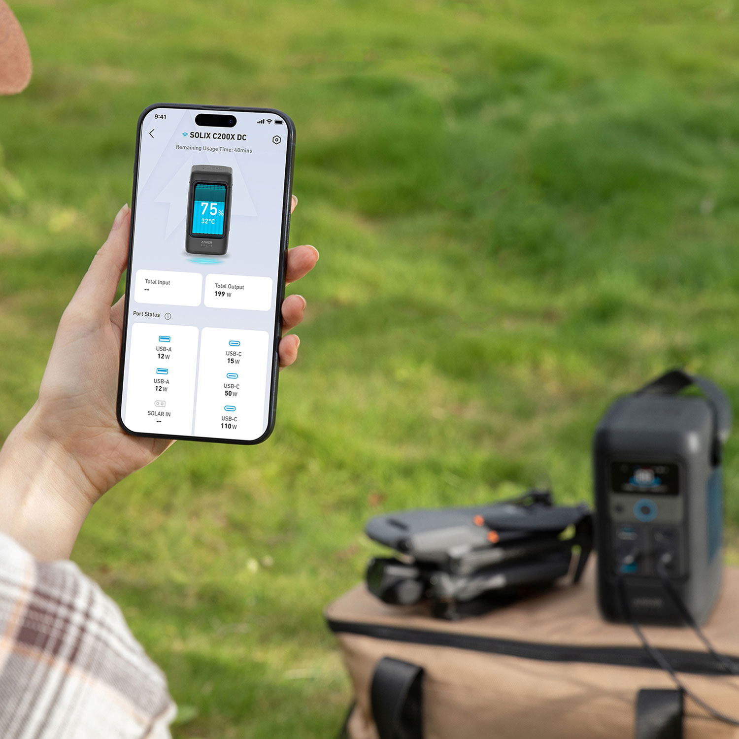 Station d'alimentation portative ANKER Solix C200X DC - 192 Wh