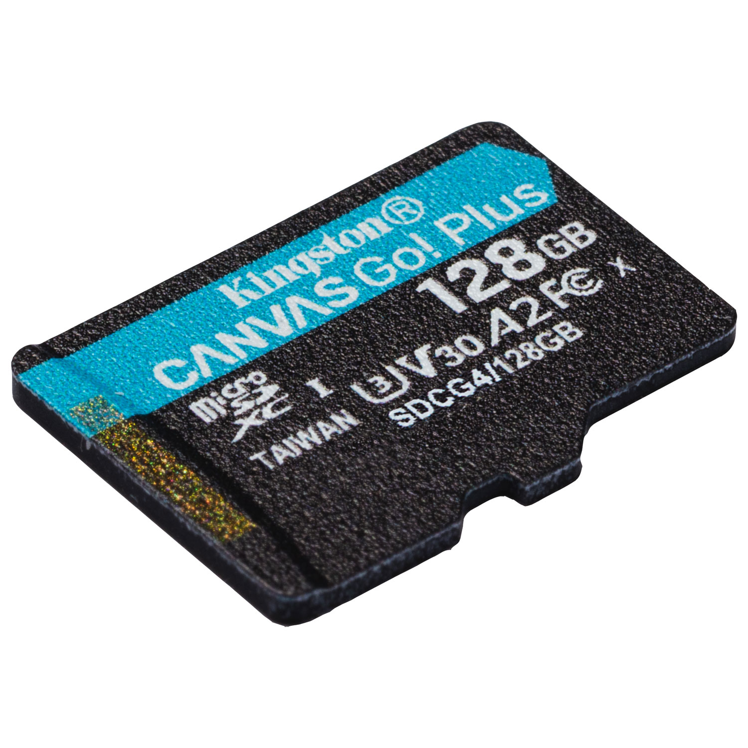Carte mémoire Kingston Canvas Go! Plus microSD U3 V30 de 200 Mo/s de 128 Go