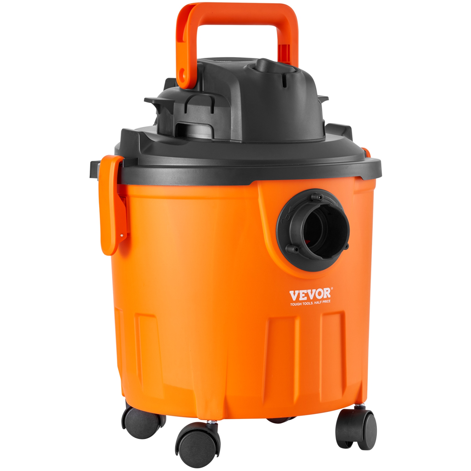 VEVOR 5 Gallon Shop Vacuum Wet And Dry, 6 Peak HP Wet/Dry Vac, Powerful Suction with Blower Function with Attachments 2-in-1 Crevice Nozzle, for