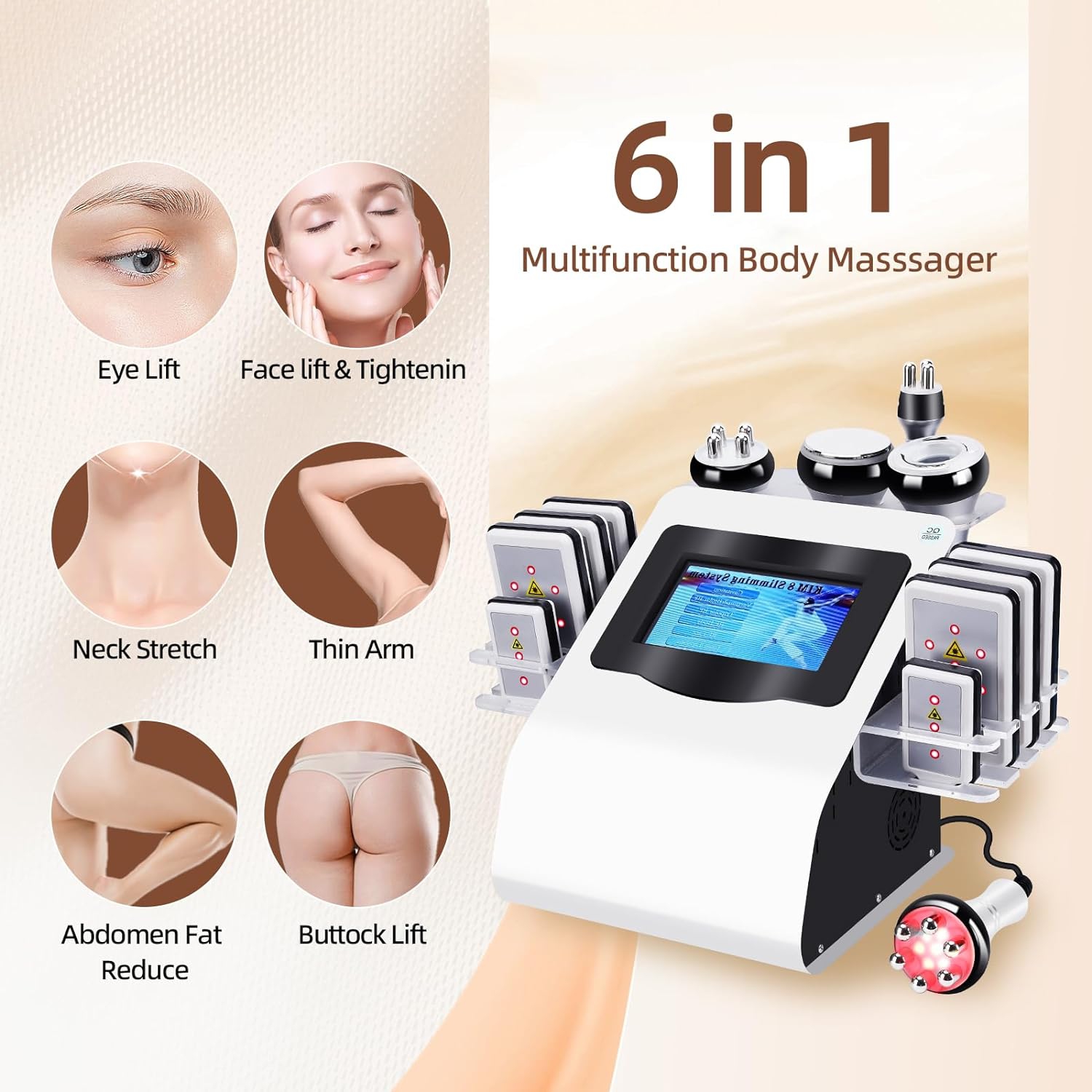 Body Massage Machine Skin Care Tool Cellulite Machine for Glutes Calf Body Machine Multifunctional Beauty Machine Cellulite Device