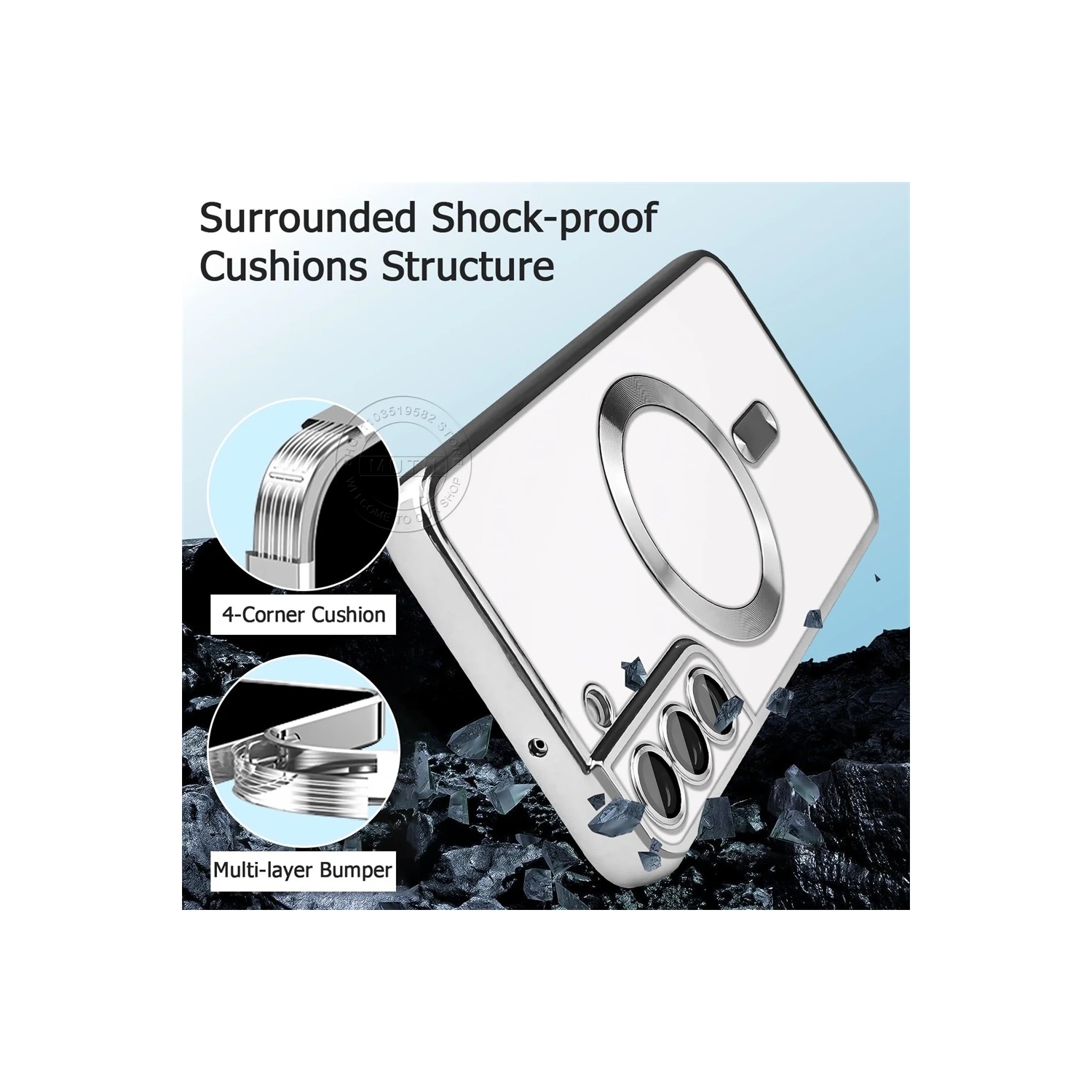 Magnetic Case Designed for Samsung Galaxy S23 FE - Compatible with MagSafe Charging & Accessories