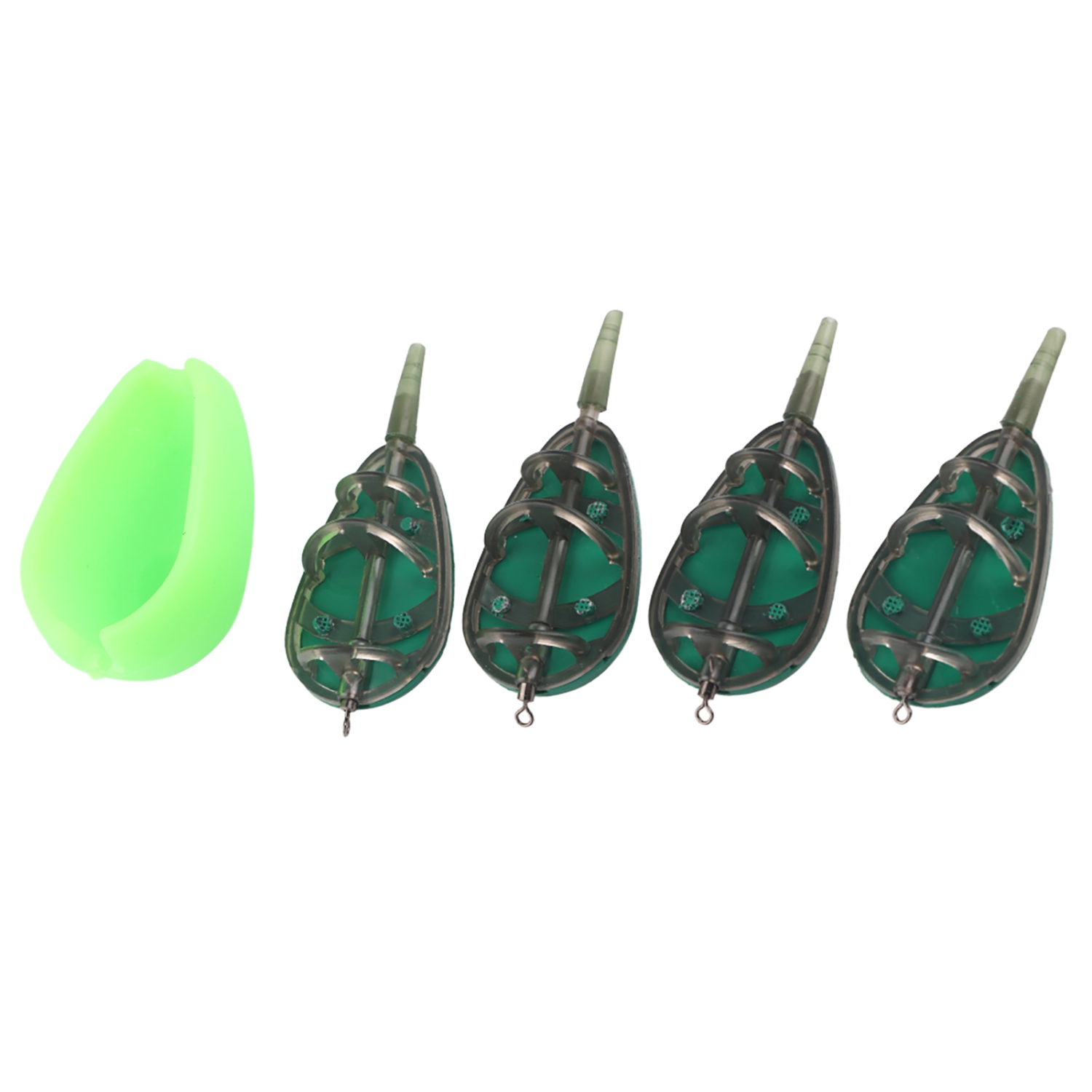Carp Fishing Baits Feeder Mould Set Device Fishing Feeder Tool 30/40/50/60g Fishing Accessory