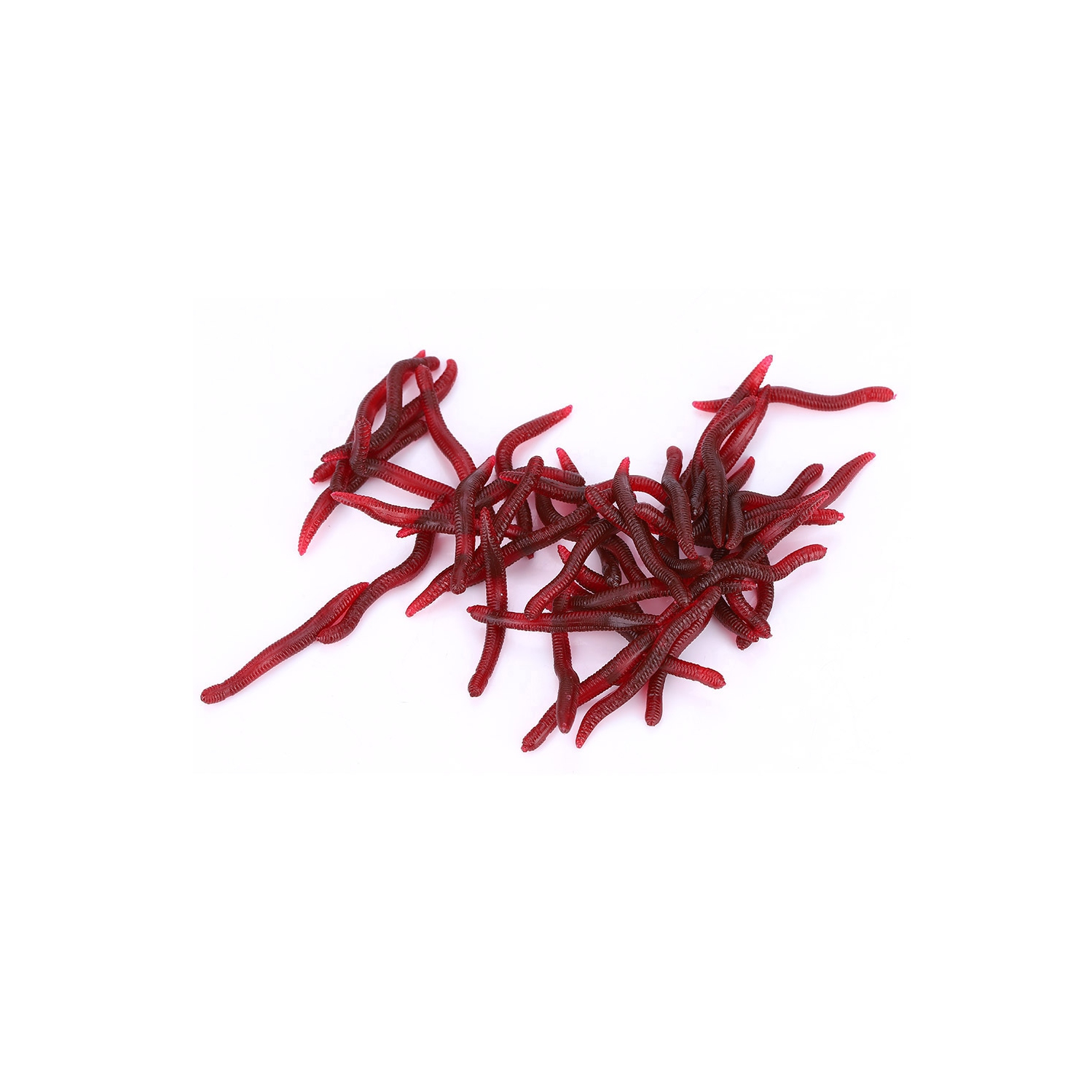 Fishing Lure 4cm Soft Insects False Earthworm Sea Bait Bloodworm Lures Artificial Baits 200Pcs