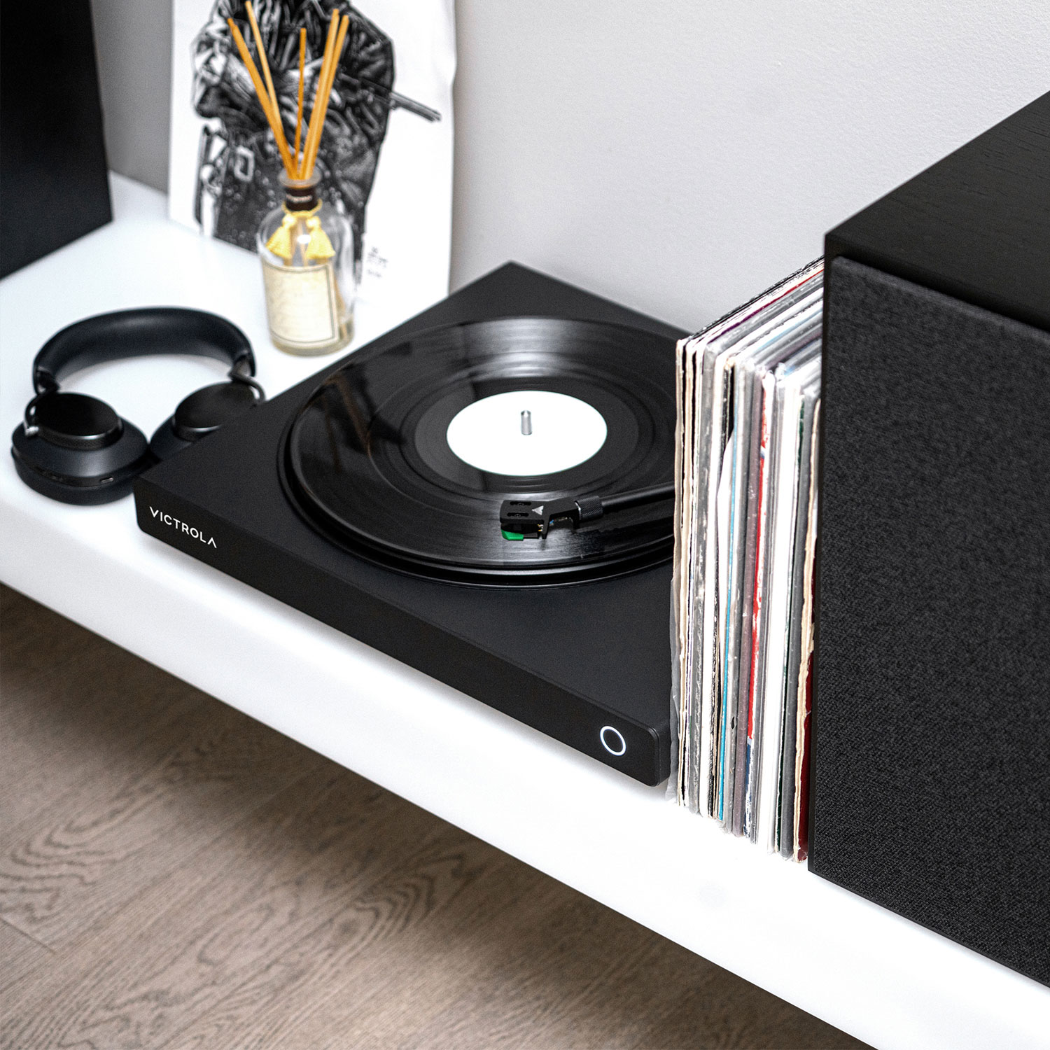 Tourne-disque Victrola Onyx VPT-1500-BLK Bluetooth haute résolution à courroie d'entraînement