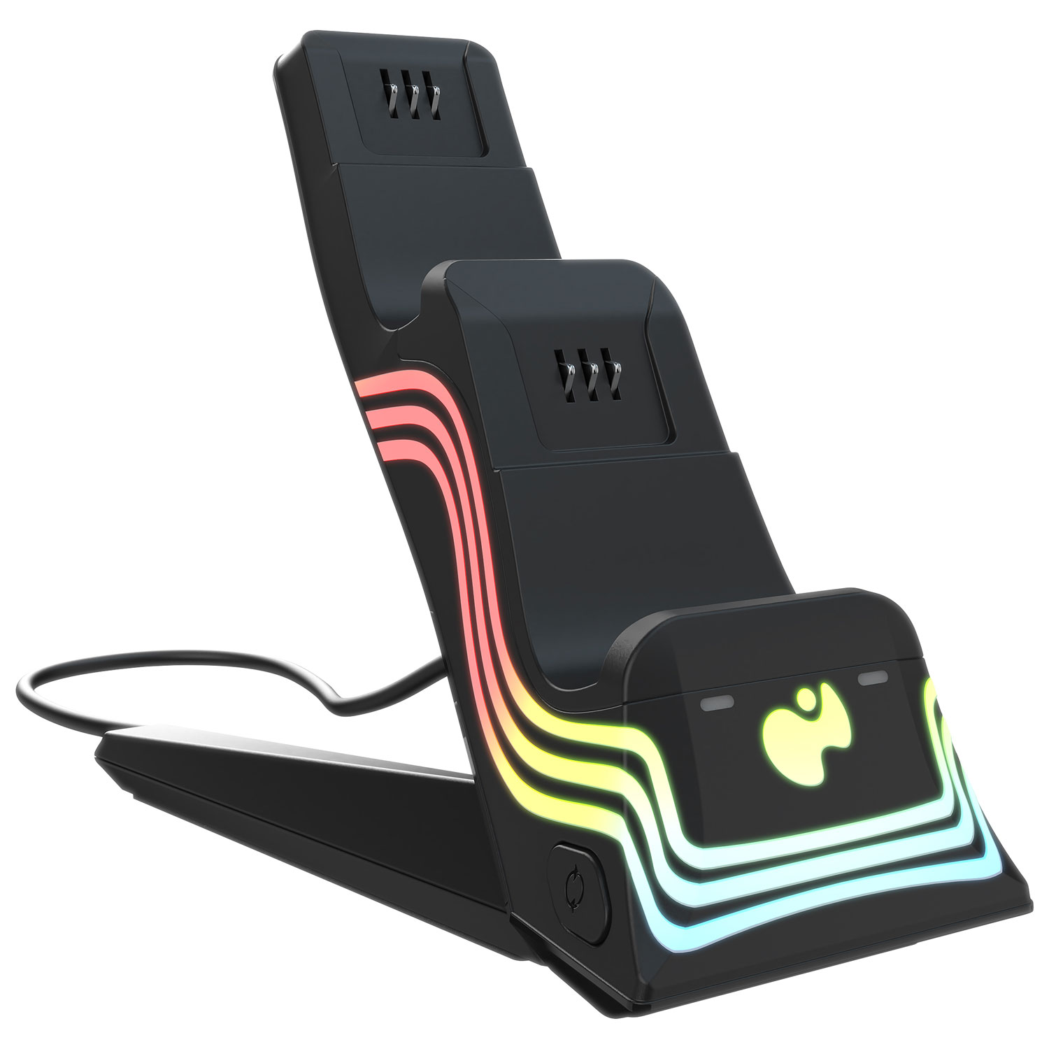 Chargeur double Afterglow Wave de PDP pour Xbox Series X|S/Xbox One/PC - Noir