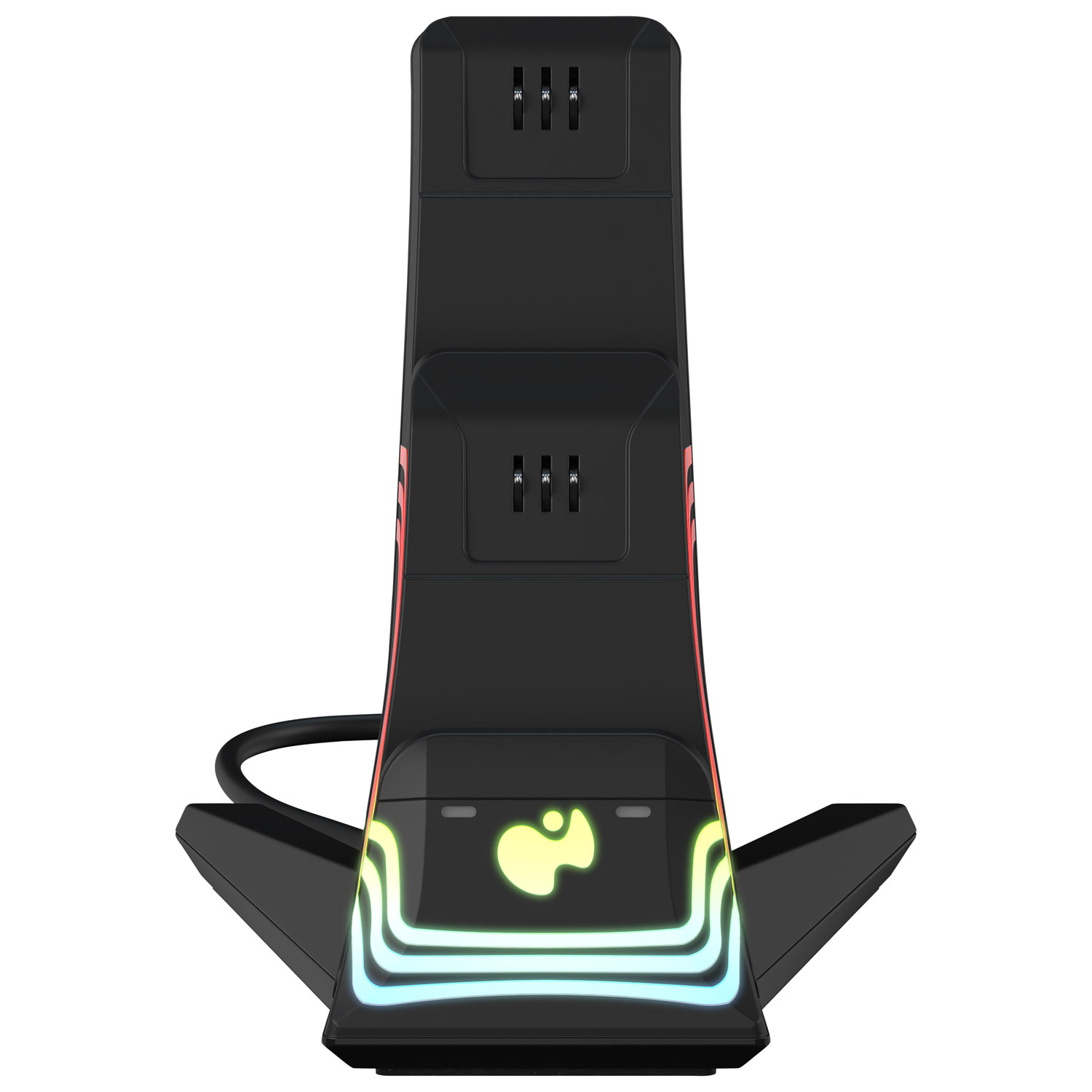Chargeur double Afterglow Wave de PDP pour Xbox Series X|S/Xbox One/PC - Noir