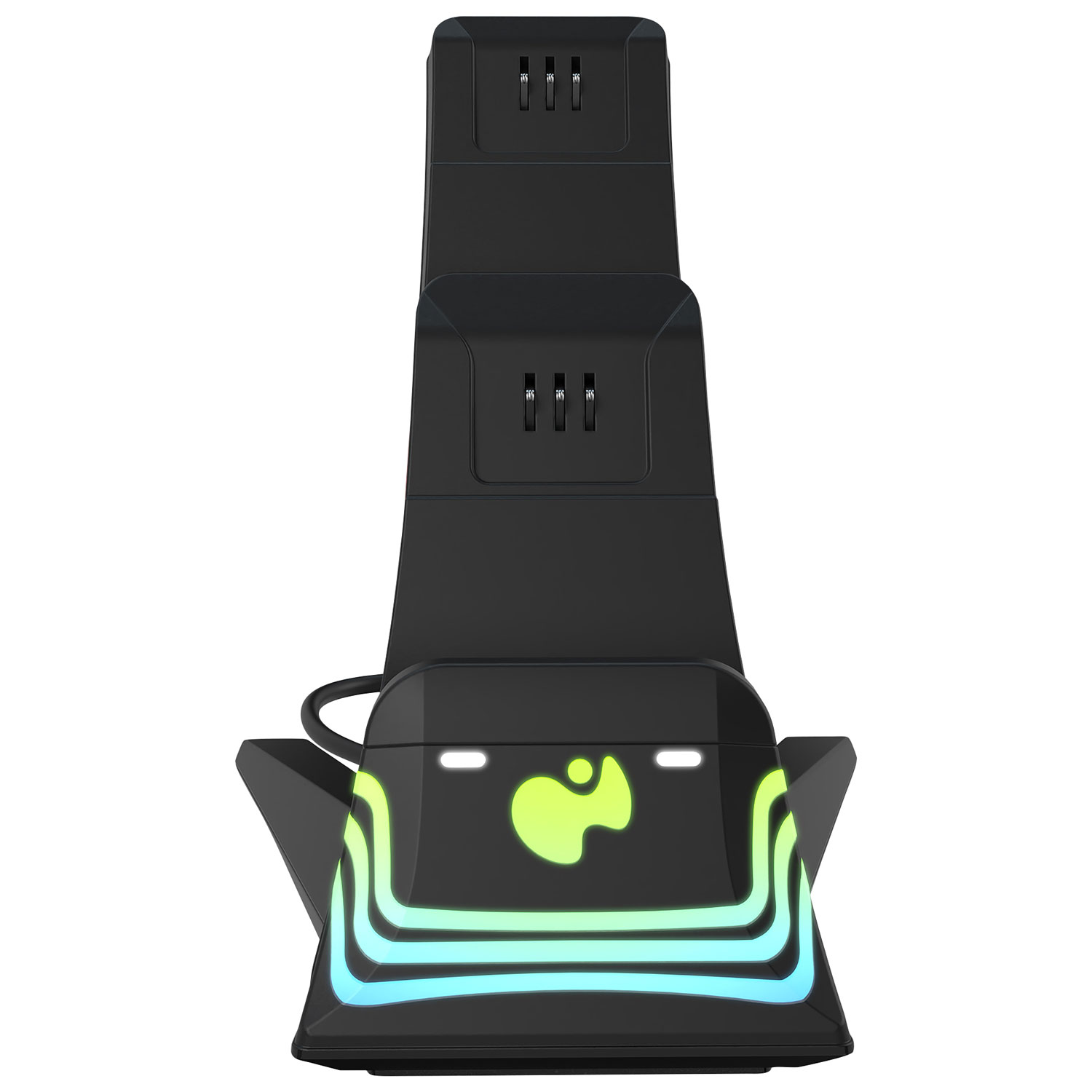 Chargeur double Afterglow Wave de PDP pour Xbox Series X|S/Xbox One/PC - Noir