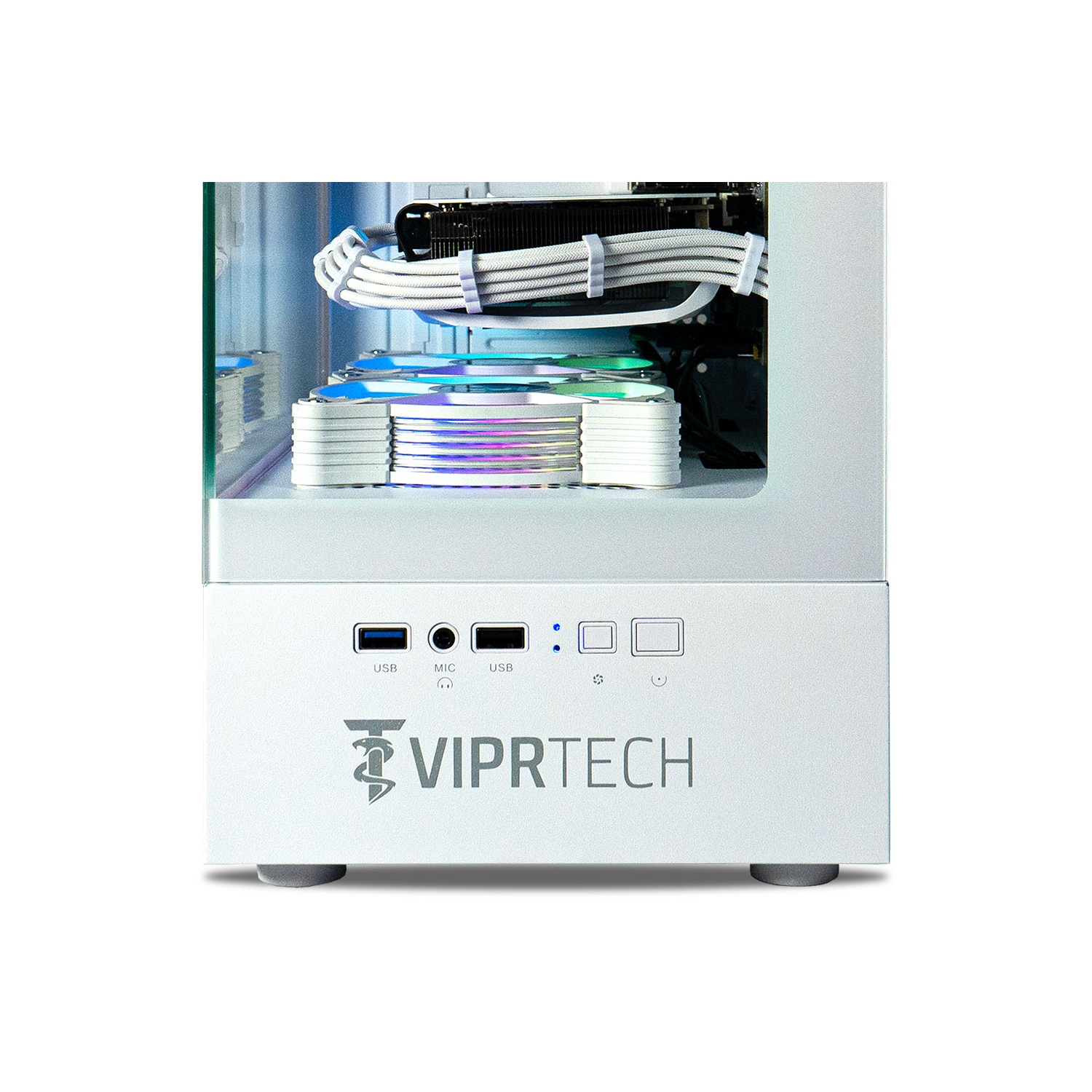 ViprTech Stryker 3.0 Gaming PC - AMD Ryzen 7, NVIDIA RTX 3060 12GB, 16GB DDR4, 1TB SSD, WiFi BT, Win 11 Pro, Desktop Computer Prebuilt, White