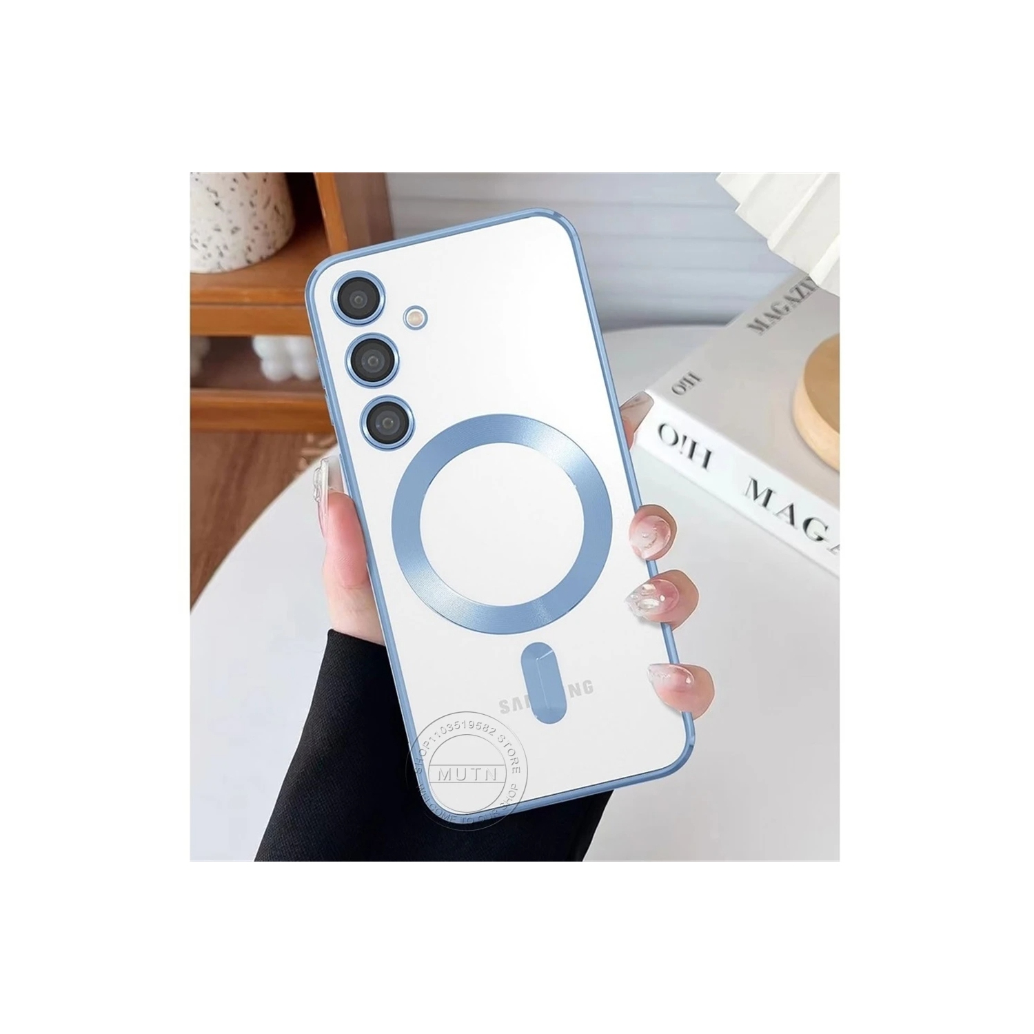 Étui magnétique conçu pour le Galaxy A35 de Samsung - Compatible avec le chargement et les accessoires MagSafe