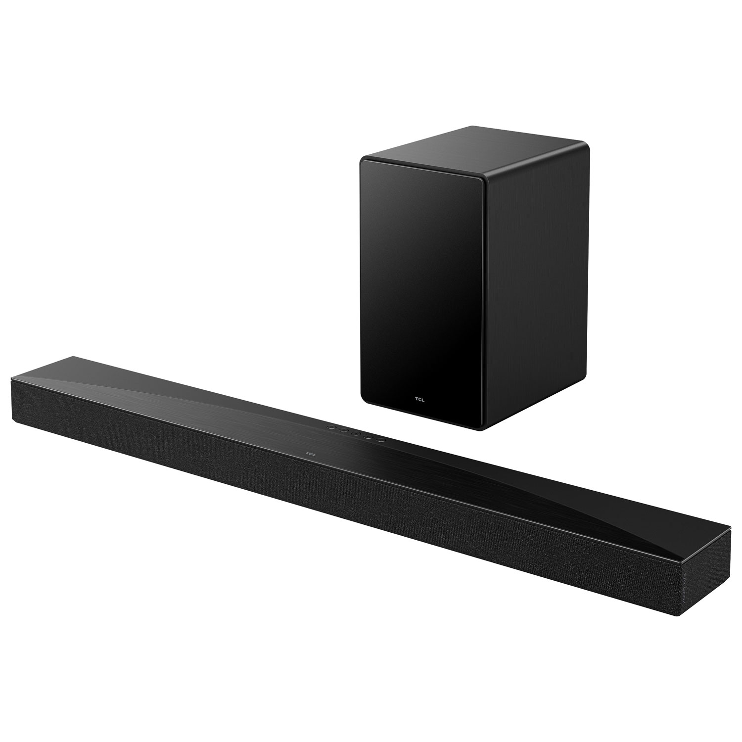 Barre de son 5.1 canaux Dolby Atmos de 580 W Q65H de TCL avec haut-parleur d'extrêmes graves sans fil