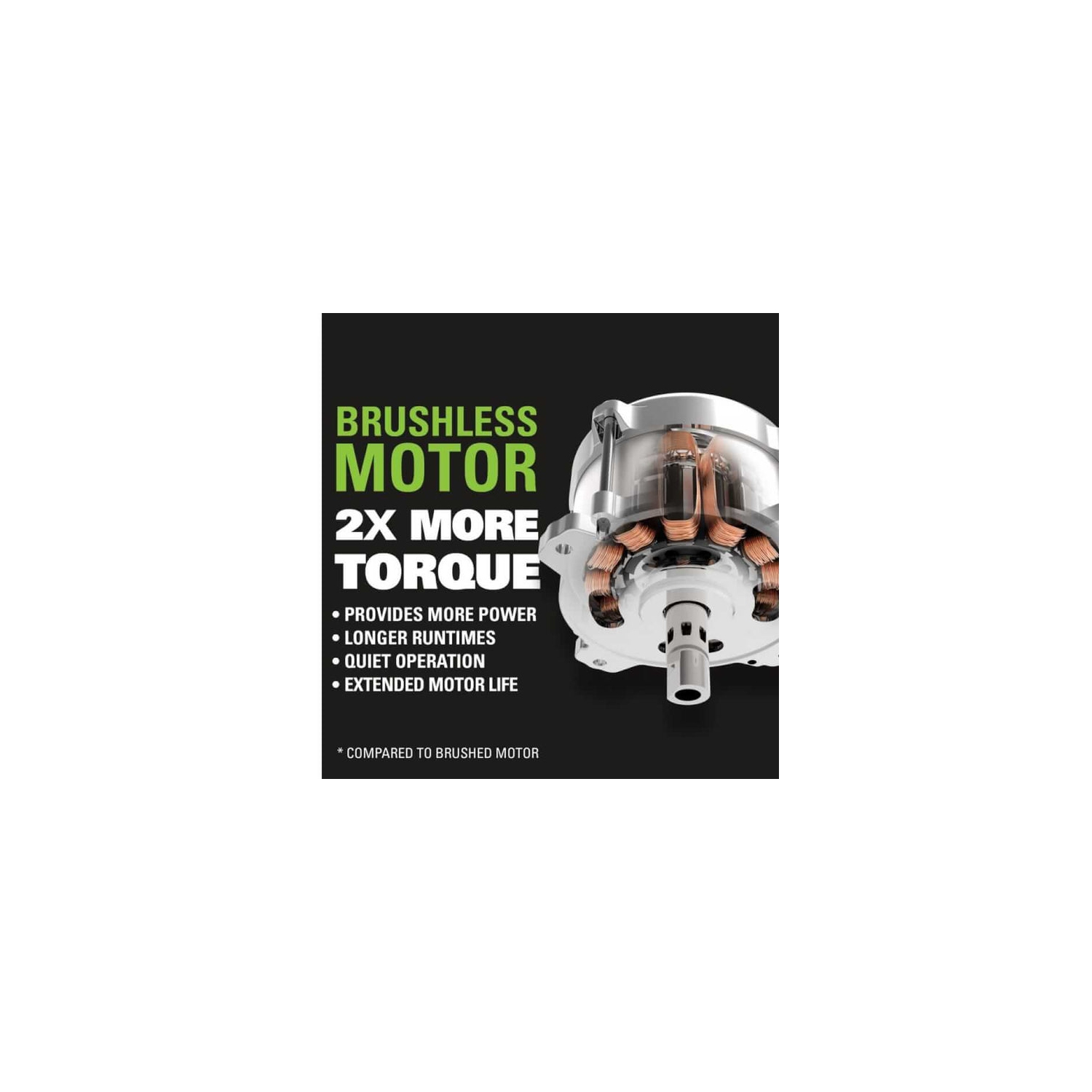 Cultivateur sans balais 60&nbsp;V de Greenworks, 8&nbsp;po