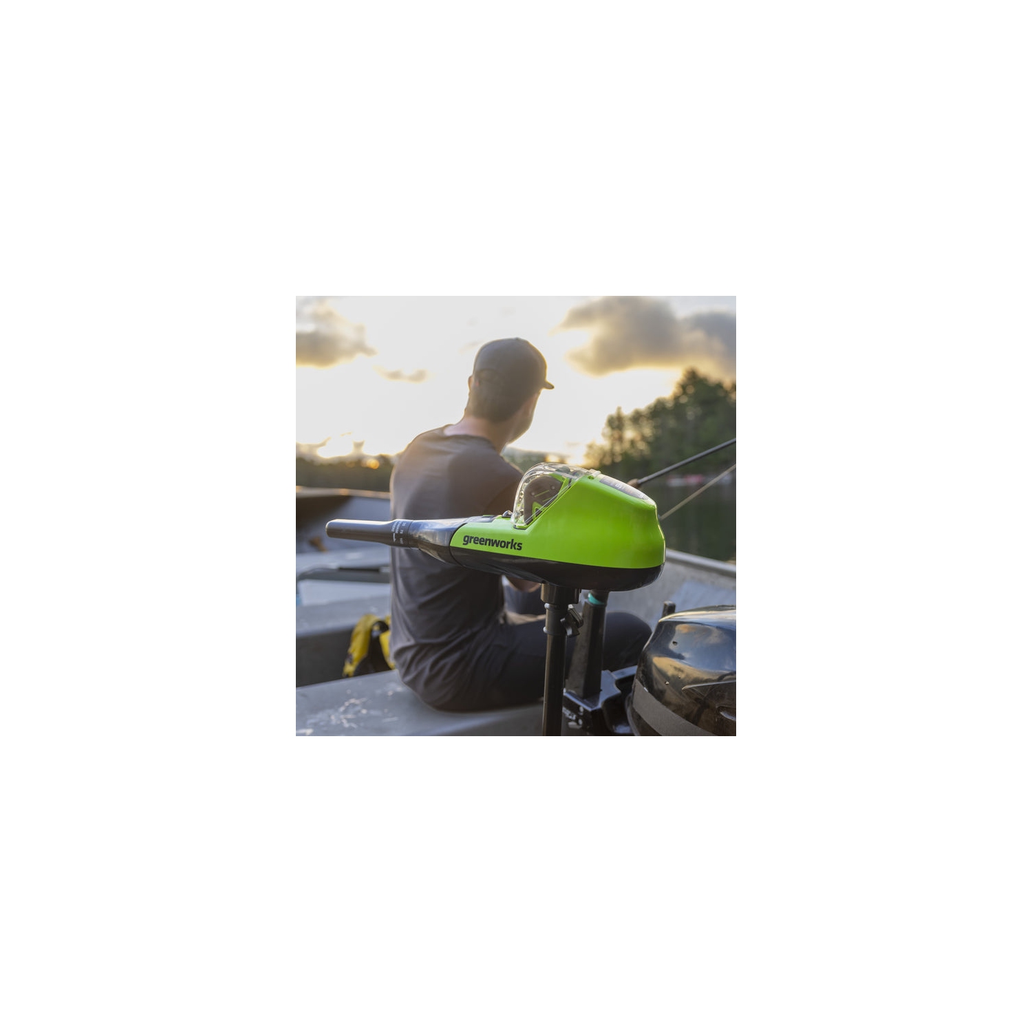 Greenworks 40V 55lbs Trolling Motor, 5.0Ah Battery and Charger Included