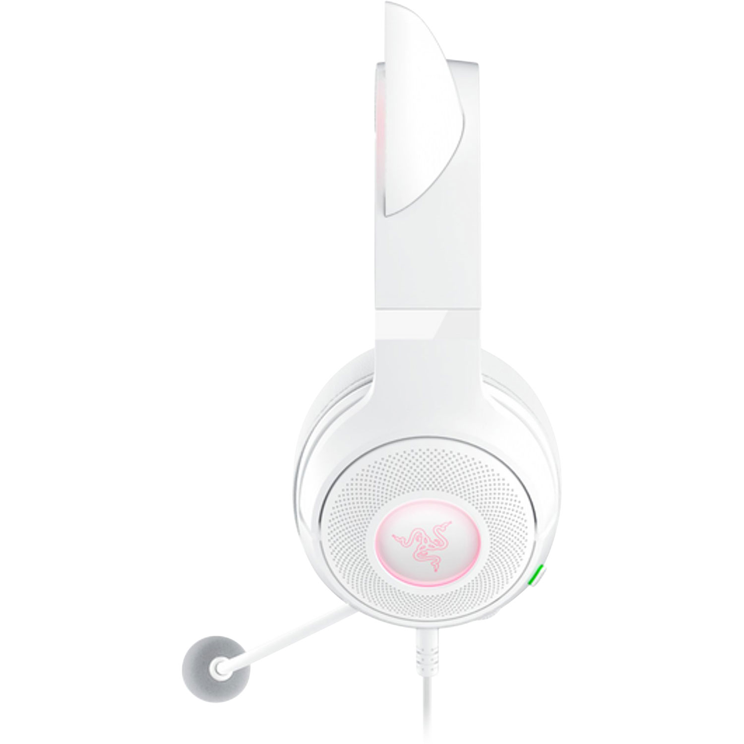 Casque de jeu avec microphone Kraken Kitty Edition V2 de Razer - Blanc