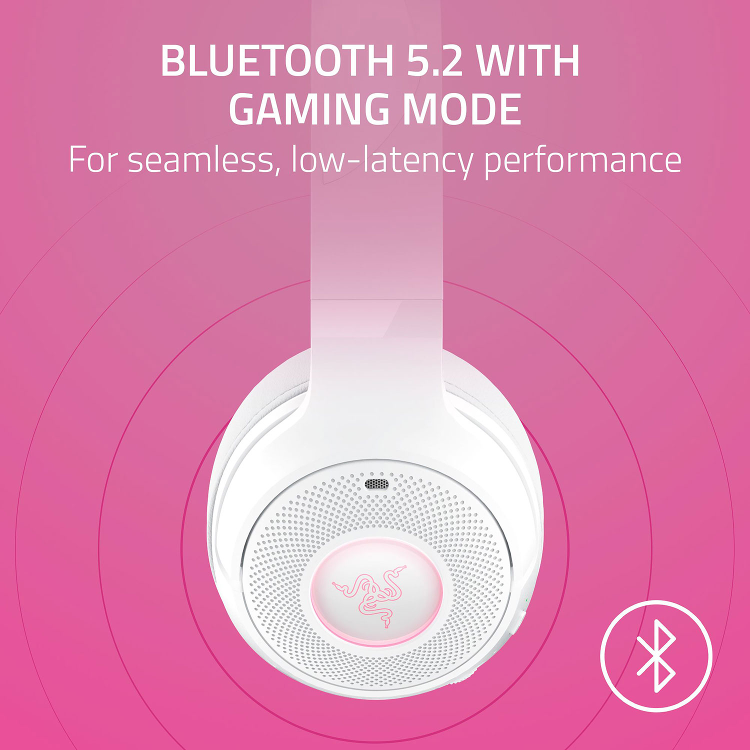 Razer Kraken Kitty Edition V2 Wireless Gaming Headset with