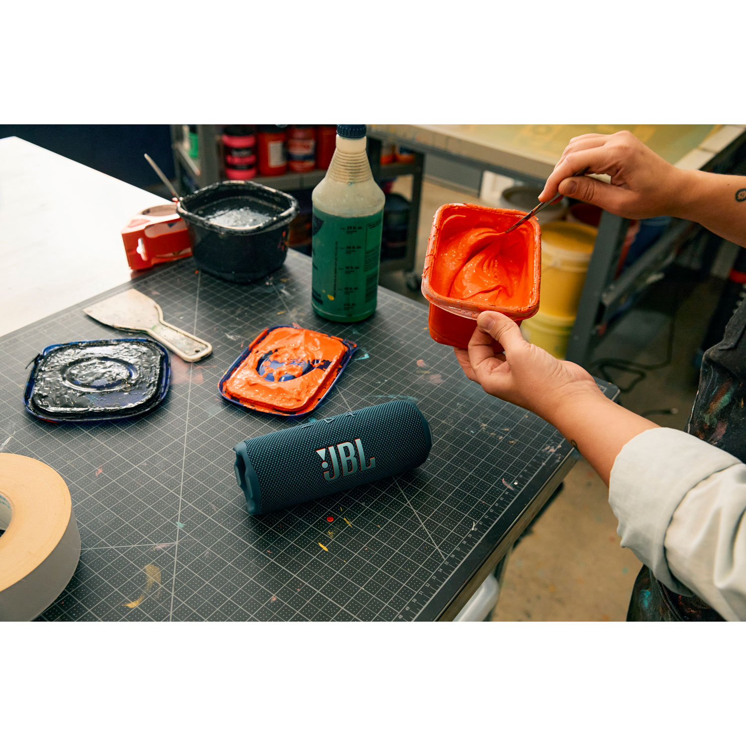 JBL Flip 7 Waterproof Bluetooth Wireless Speaker - Blue