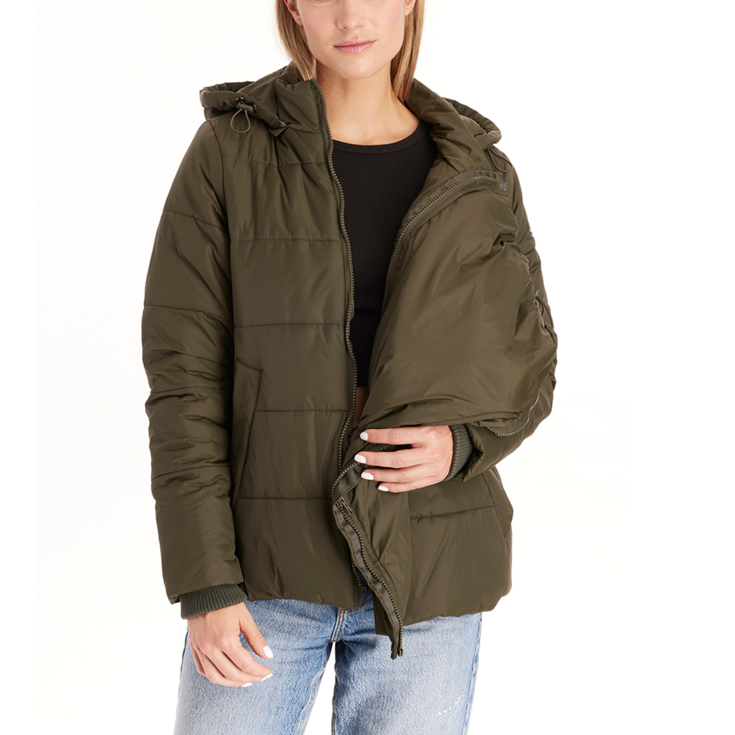 Leia - 3in1 Bomber Maternity Puffer Jacket Quilted Hybrid