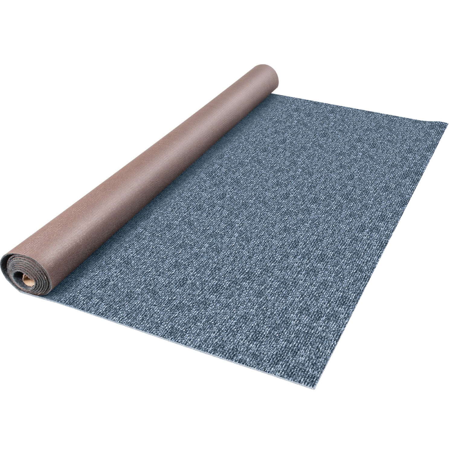 VEVOR 6 ft x 18 ft Gray Marine Carpet, Boat Carpet Rugs Indoor Outdoor Rugs for Patio Deck Anti-Slide, TPR Water-Proof, Back Cut Outdoor Marine