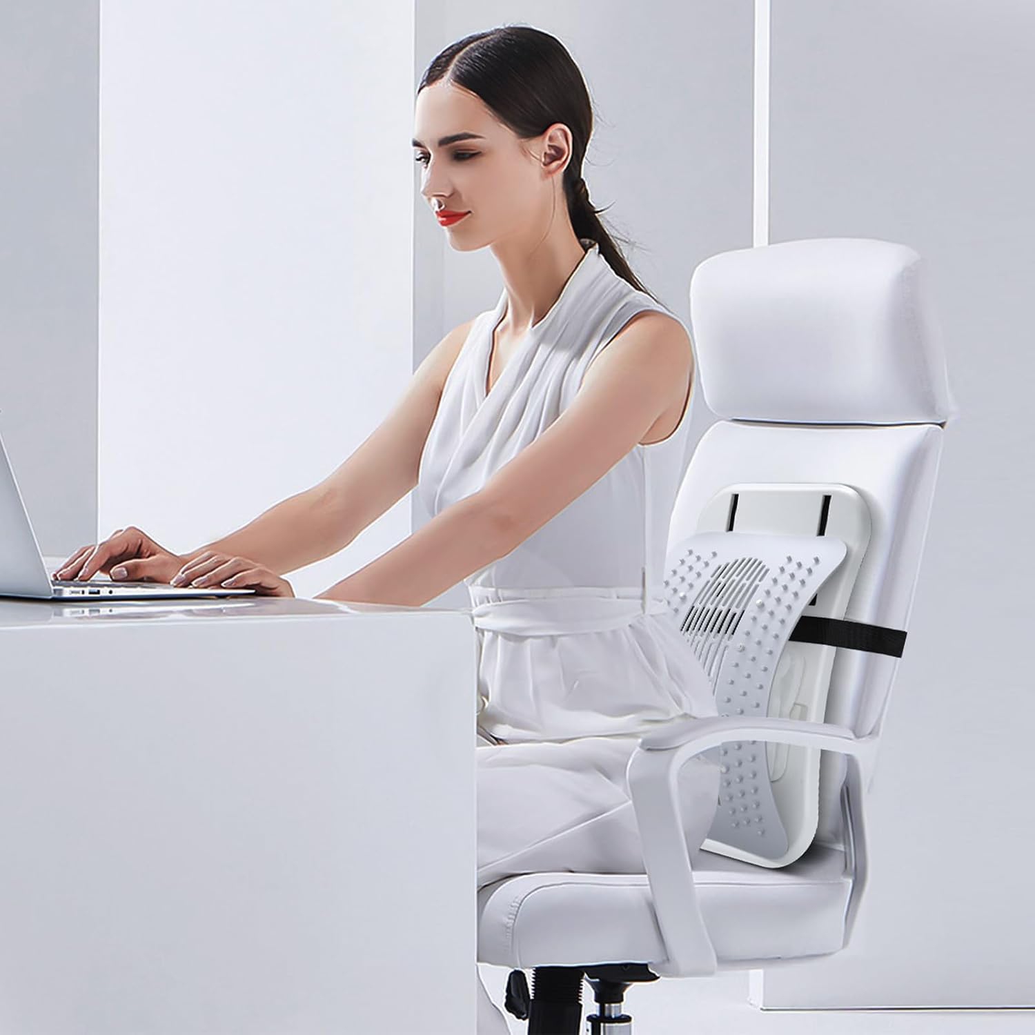 Coussin pneumatique réglable pour le dos, craquelin pour le bas du dos, capacité 440&nbsp;lb