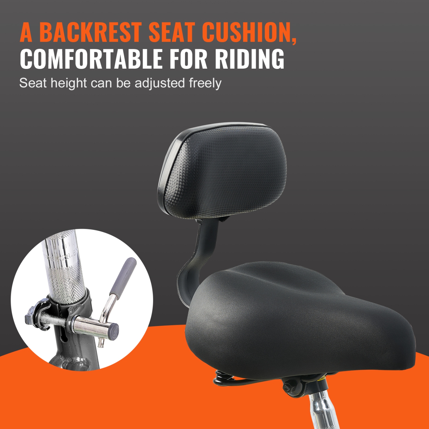 Tricycle VEVOR à 7 vitesses pour adultes, tricycles pour adultes, vélos à trois roues de 24&nbsp;po, vélo de promenade en acier au carbone avec