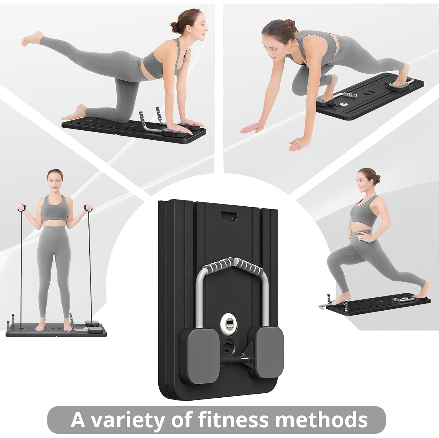 Pilates Board,Multi-Purpose Foldable Pilates Board for Home,Multifunctional Abdominal Board,Ab Core Trainer,Ab Trainer Machine,Exercise Board,Core