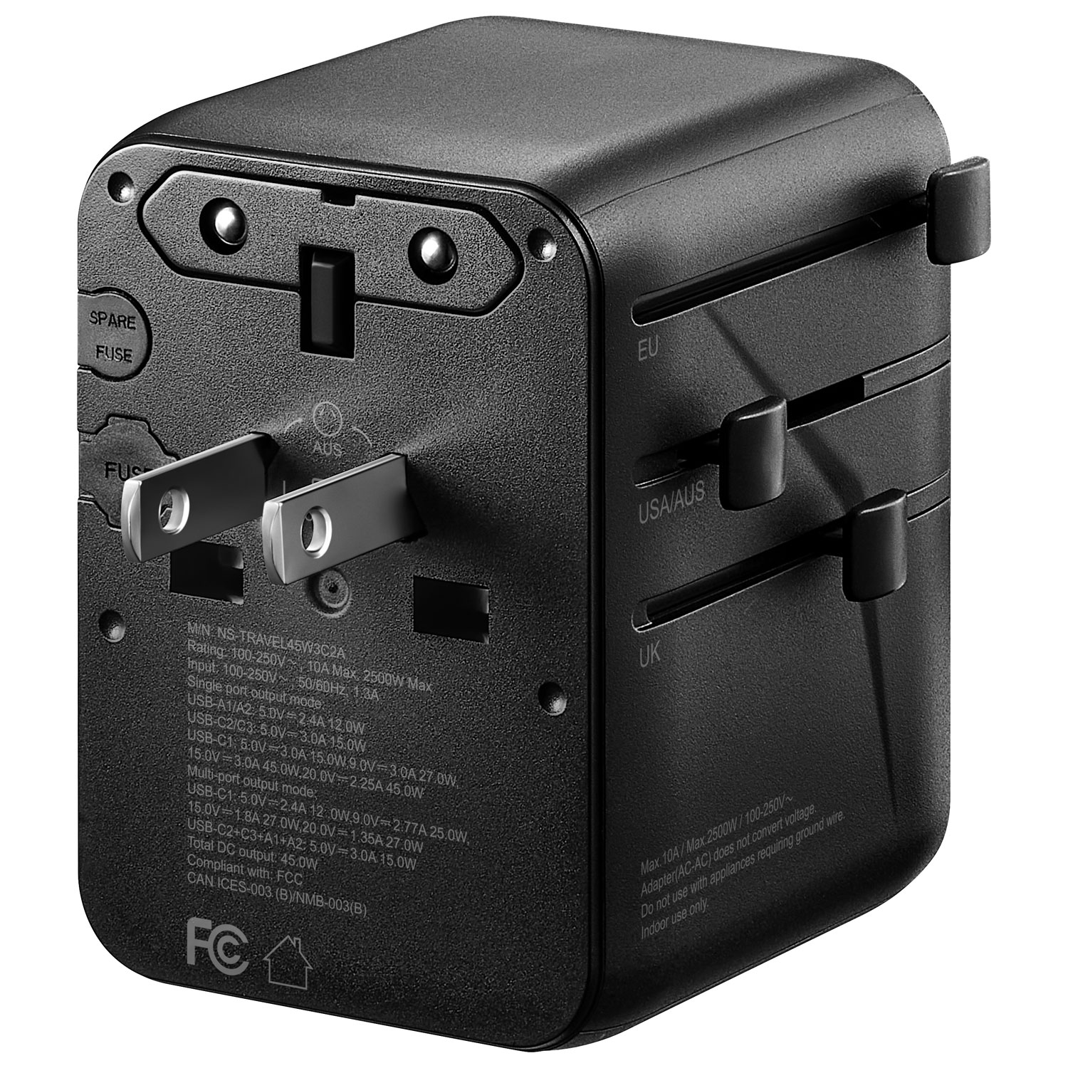 Adaptateur de voyage tout-en-un de 45 W d'Insignia - Exclusivité de Best Buy