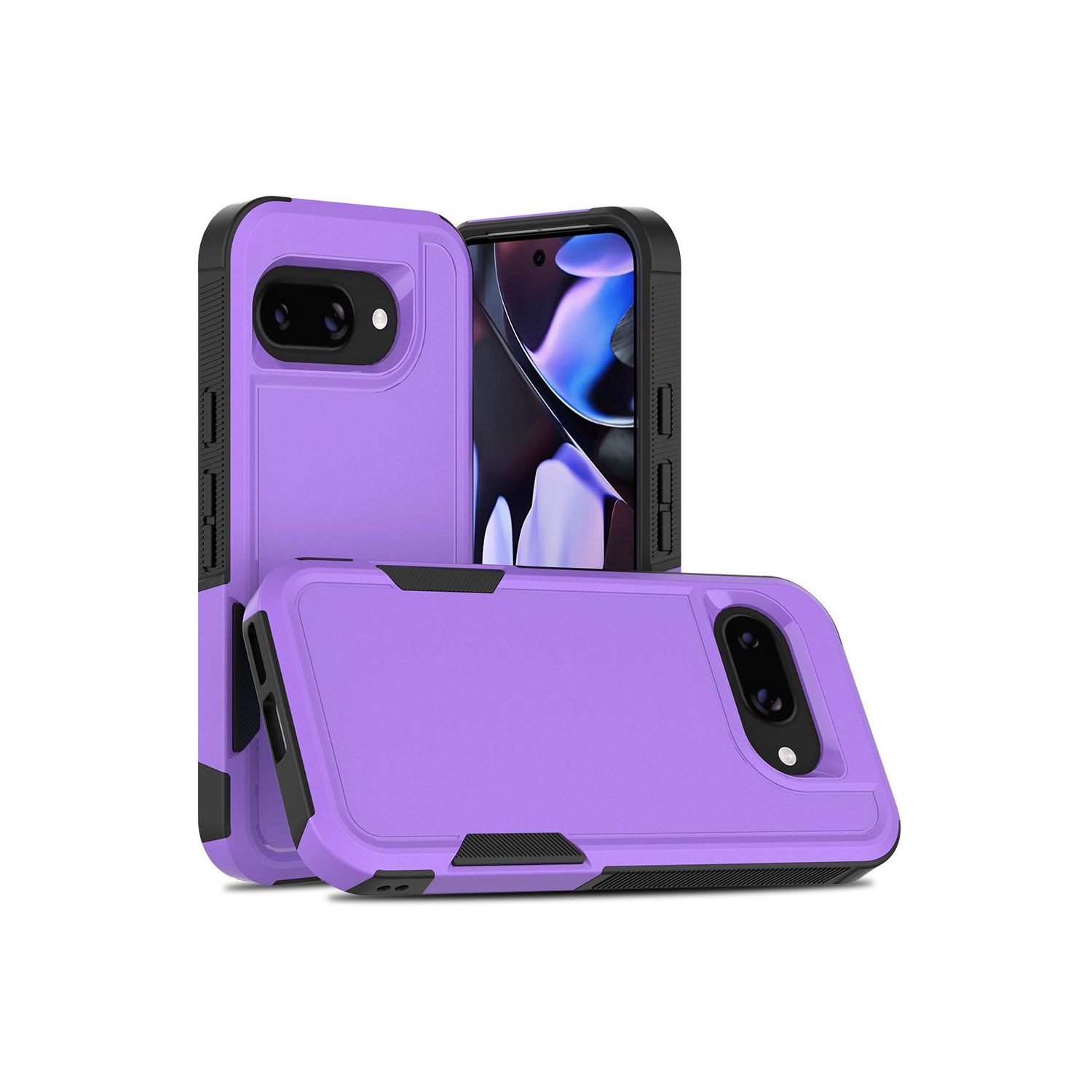 Étui rigide ajusté double couche robuste de XCRS pour Pixel 9a de Google