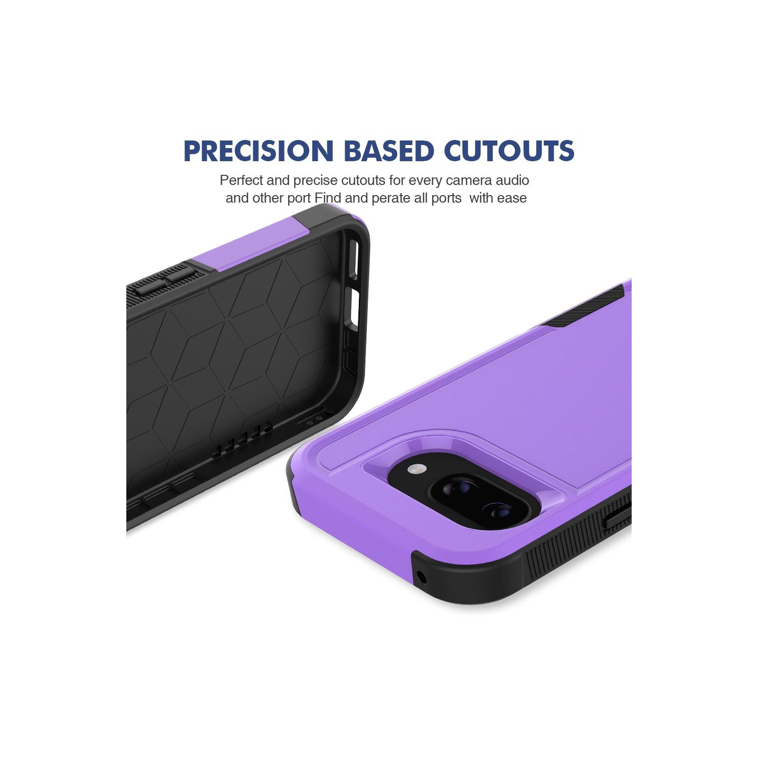 Étui rigide ajusté double couche robuste de XCRS pour Pixel 9a de Google