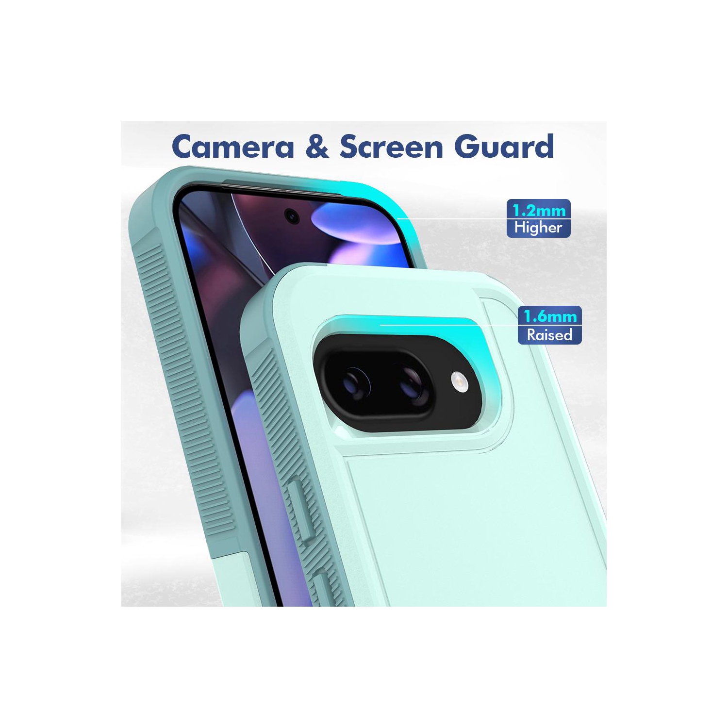 Étui rigide ajusté double couche robuste de XCRS pour Pixel 9a de Google