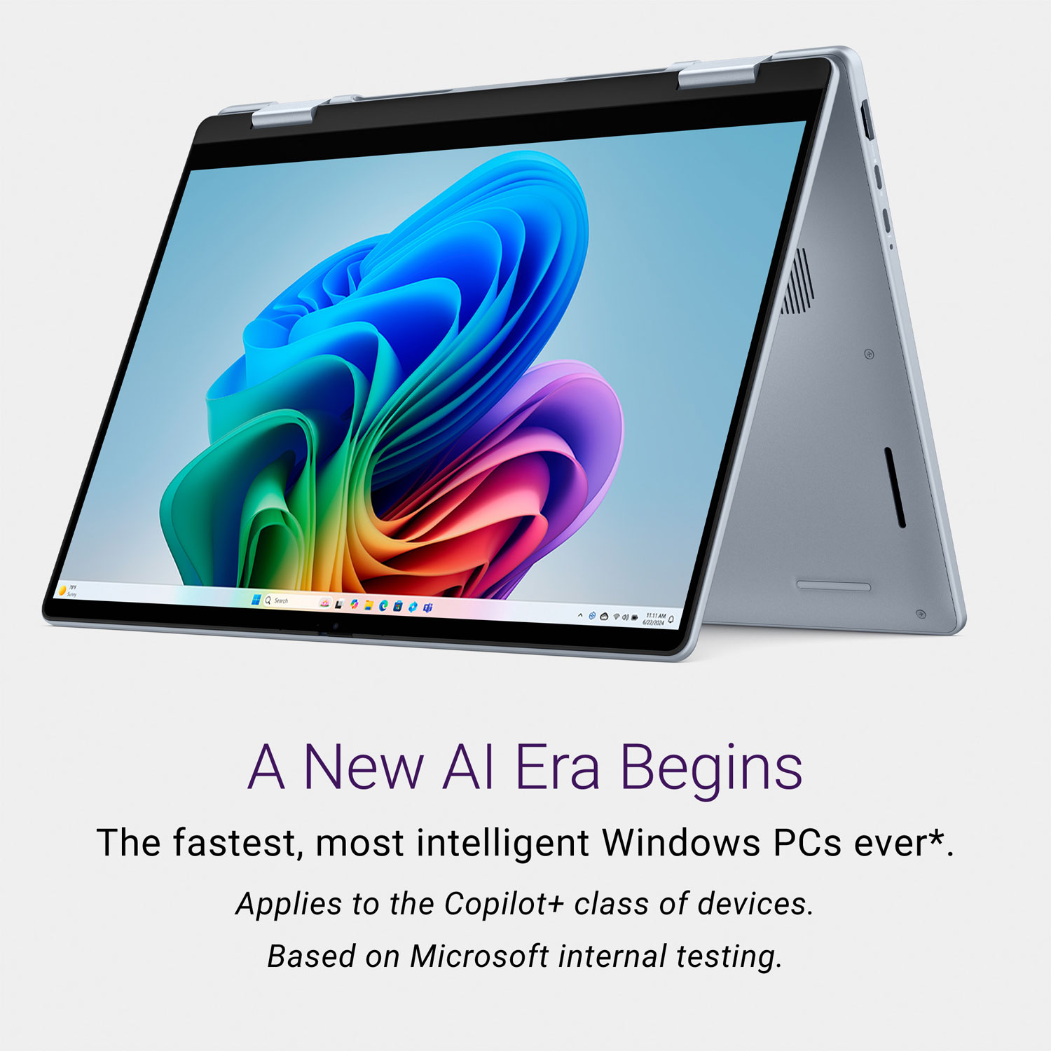 Portable 2-en-1 à écran tactile de 14 po Copilot+ PC Plus de Dell - Bleu glacier