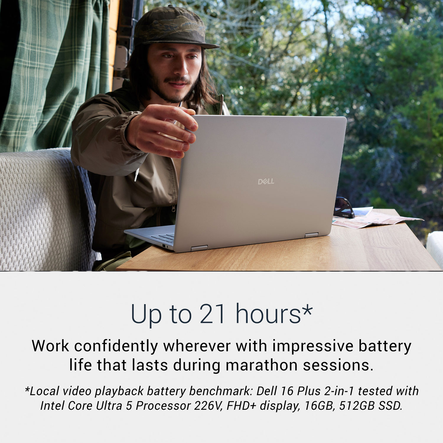 Portable 2-en-1 à écran tactile de 16 po Plus de Dell - Bleu glacier