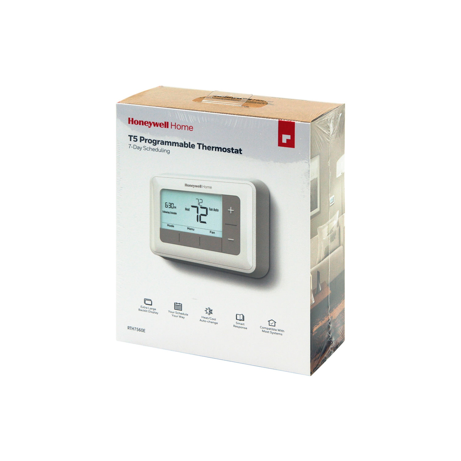 Thermostat programmable conventionnel de 7 jours de Honeywell Home - RTH7560E1001